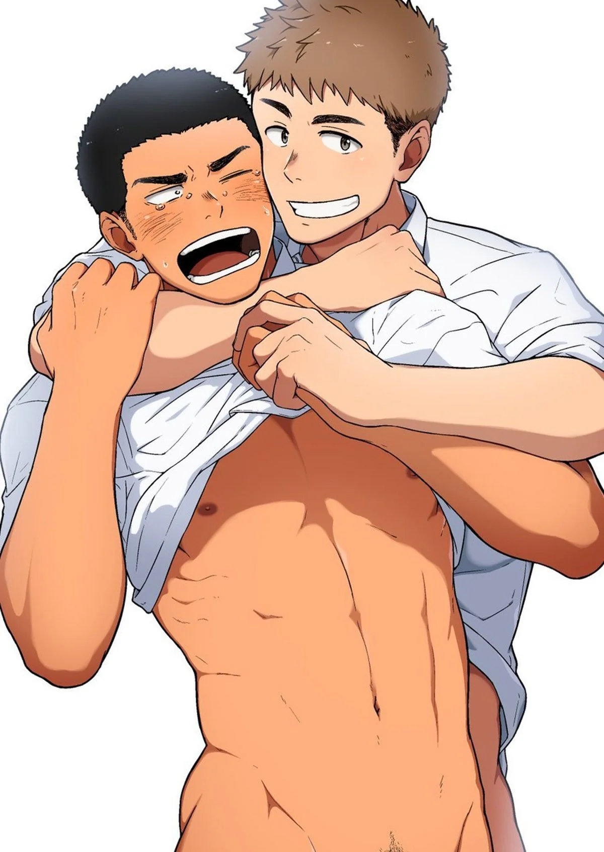 Amor proibido e traição: Nishi e Kimura em um triângulo amoroso na escola – Hentai Yaoi HQ Brasileiro