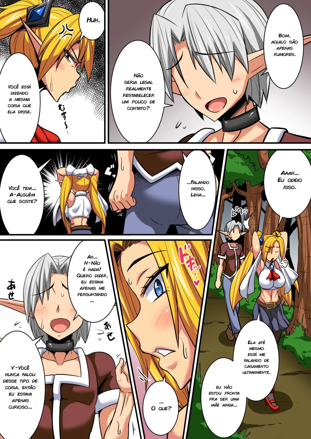 Daisuke e as Elfas Gostosas em Intercâmbio Hentai HQ Brasileiro