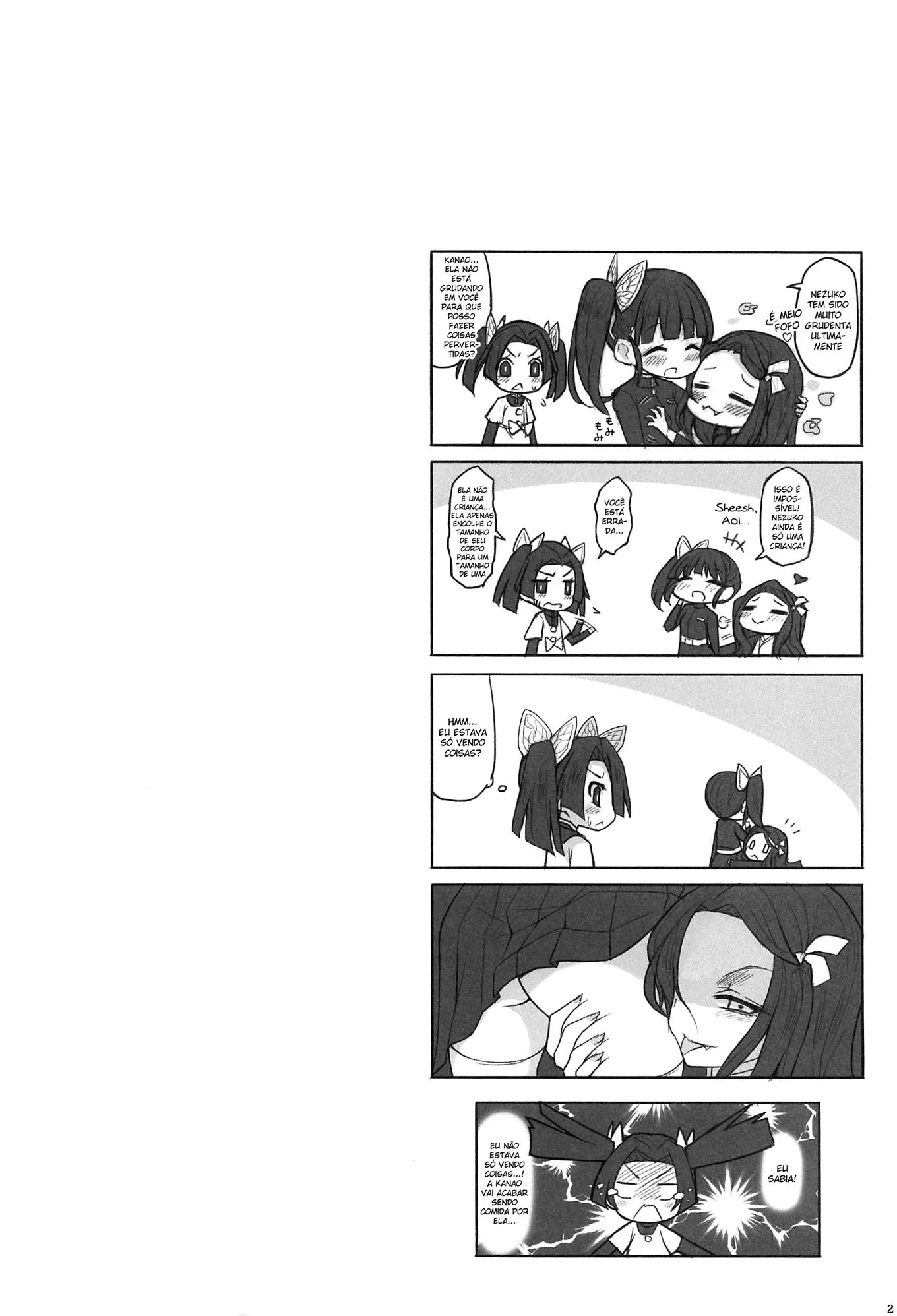 A Transformação de Nezuko: Sexo Lésbico e Putaria