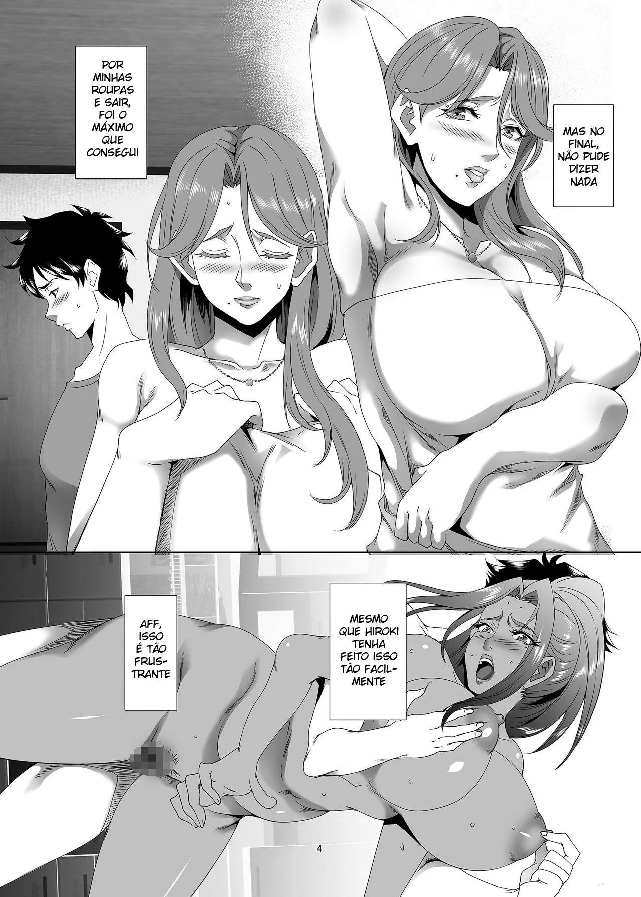 Fodendo a MILF Viúva e a Mãe do Amigo – Hentai HQ Brasileiro