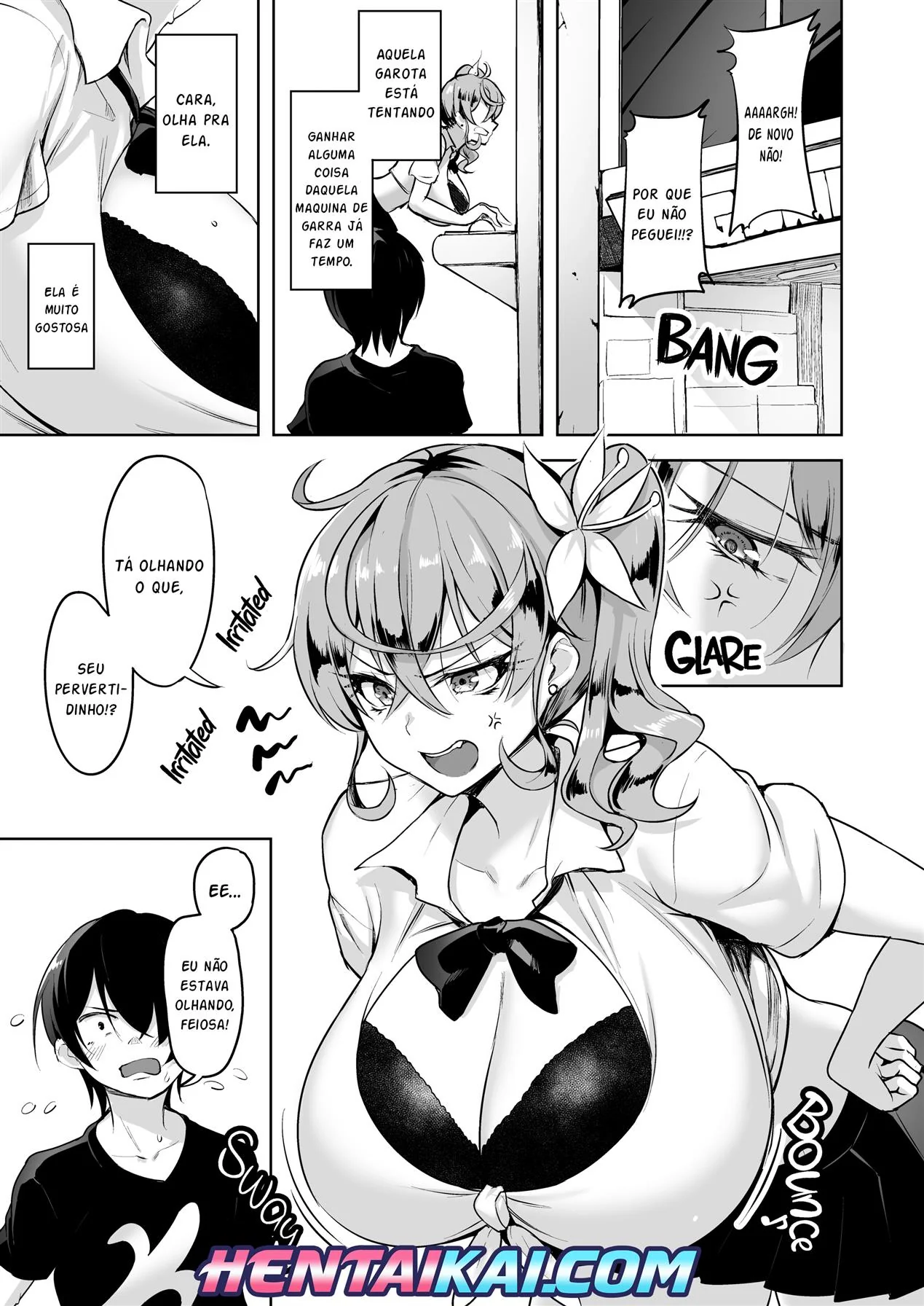 [REVISAR POST ⚠️✏️] Tentei Ajudar uma Linda Gyaru com uma Máquina de Pegar Bichinhos e Agora Estou Viciado em suas Espanholas