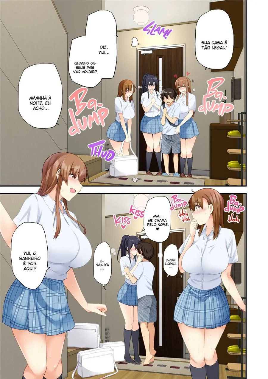 Taka e sua irmã piranhas em uma orgia proibida – Hentai HQ Brasileiro