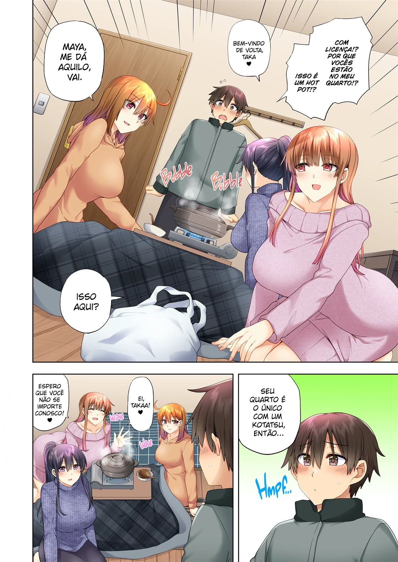 Ano Novo com Piranhas Fogosas: Orgia na Casa de Taka em Hentai HQ