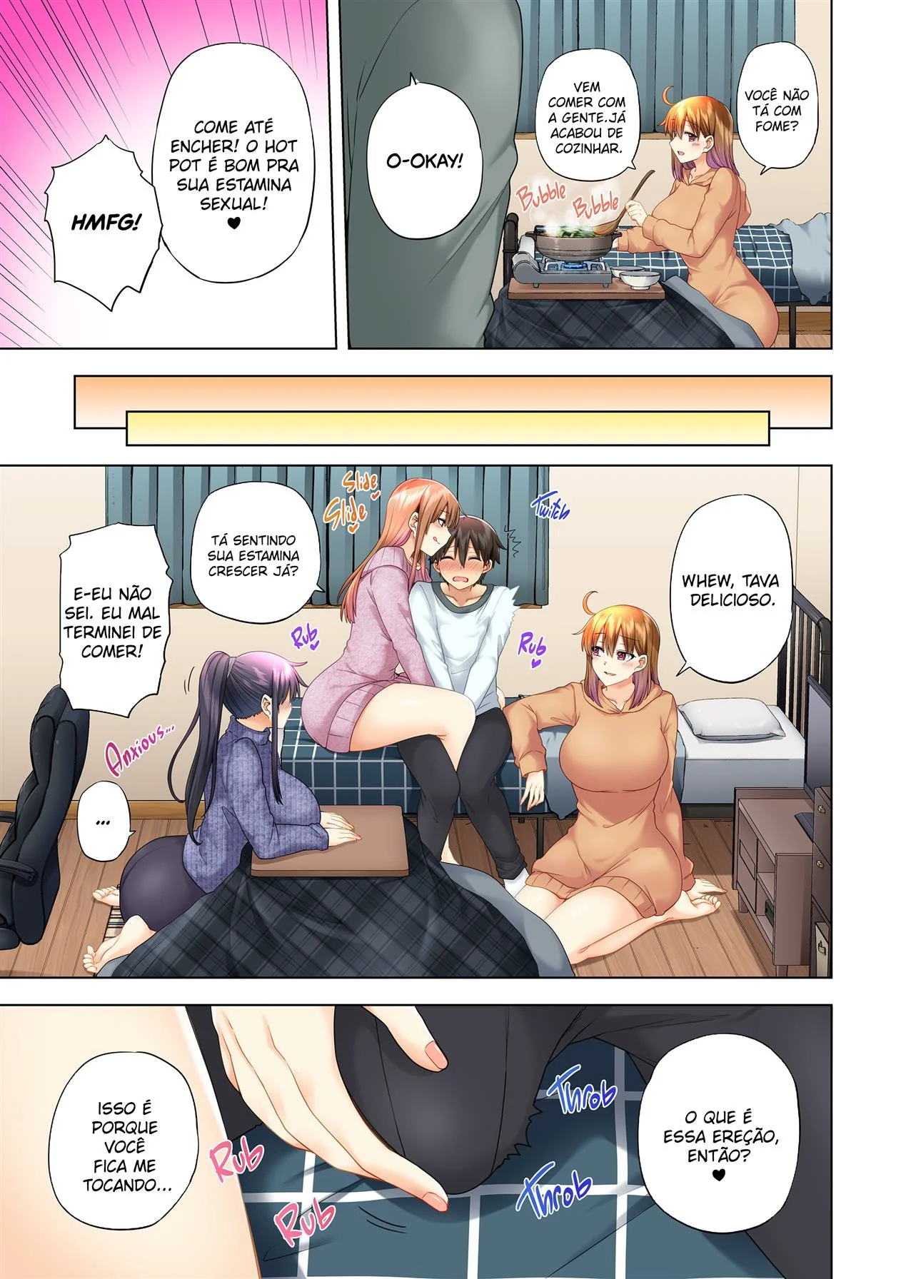 Ano Novo com Piranhas Fogosas: Orgia na Casa de Taka em Hentai HQ