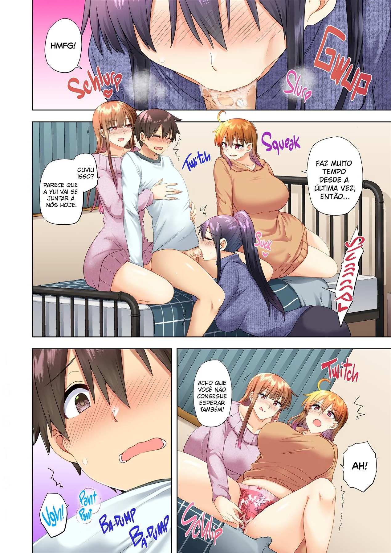 Ano Novo com Piranhas Fogosas: Orgia na Casa de Taka em Hentai HQ