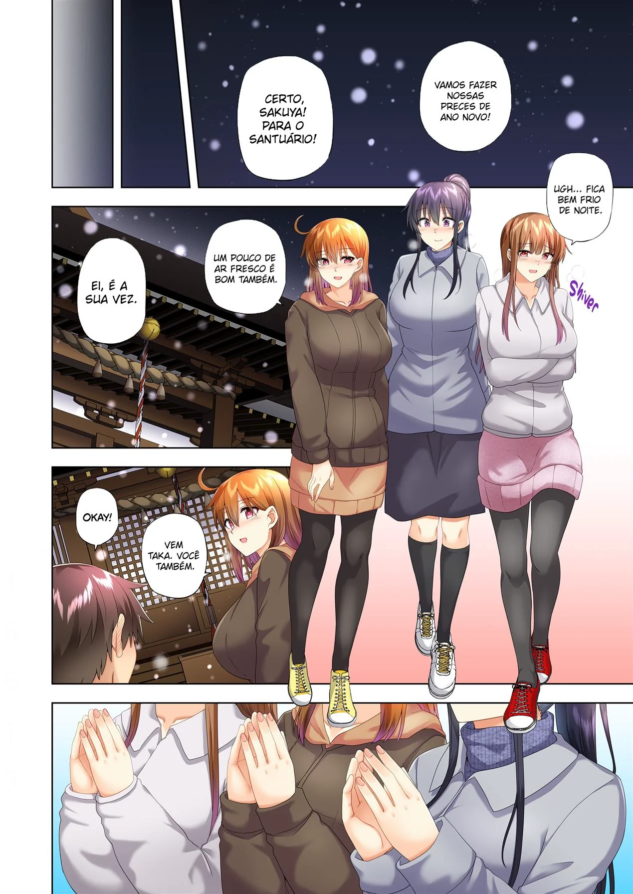 Ano Novo com Piranhas Fogosas: Orgia na Casa de Taka em Hentai HQ