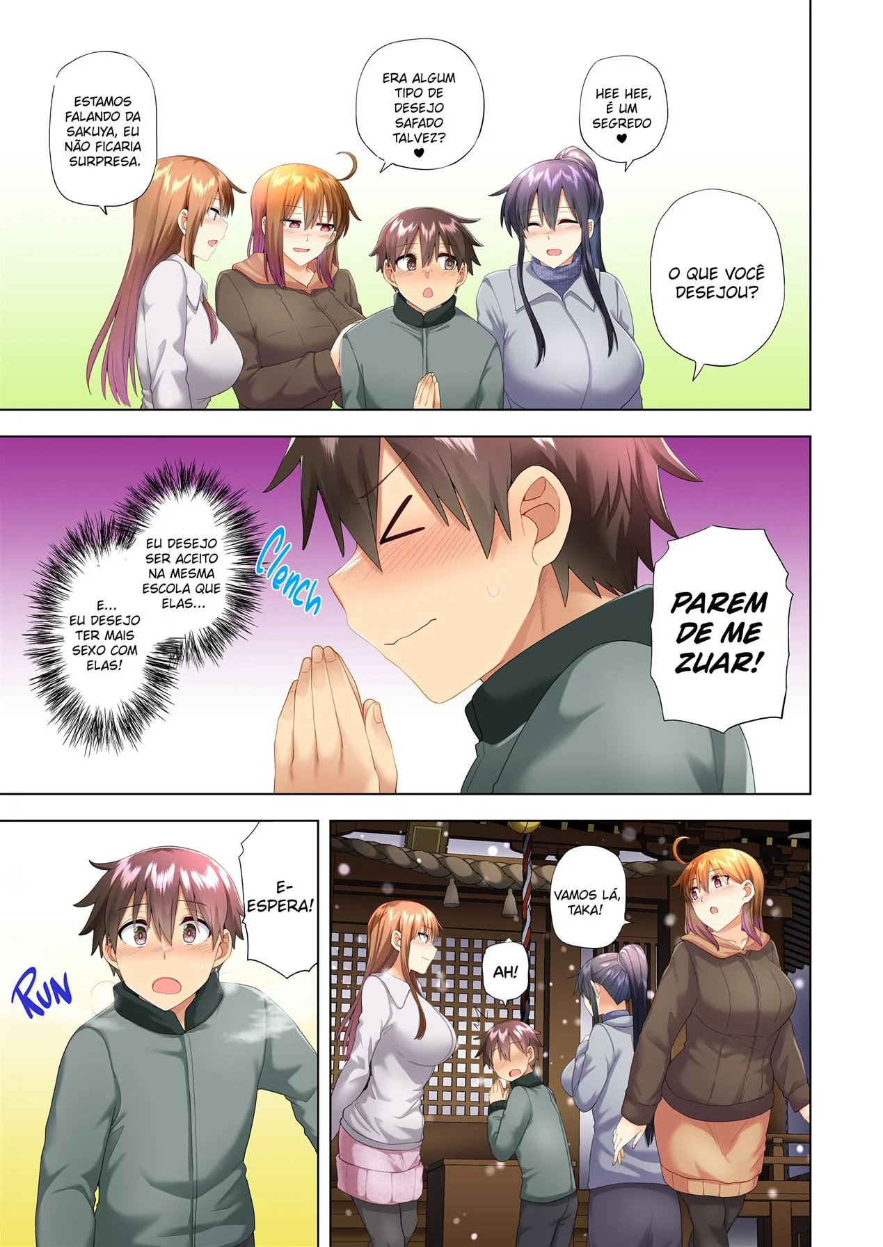 Ano Novo com Piranhas Fogosas: Orgia na Casa de Taka em Hentai HQ