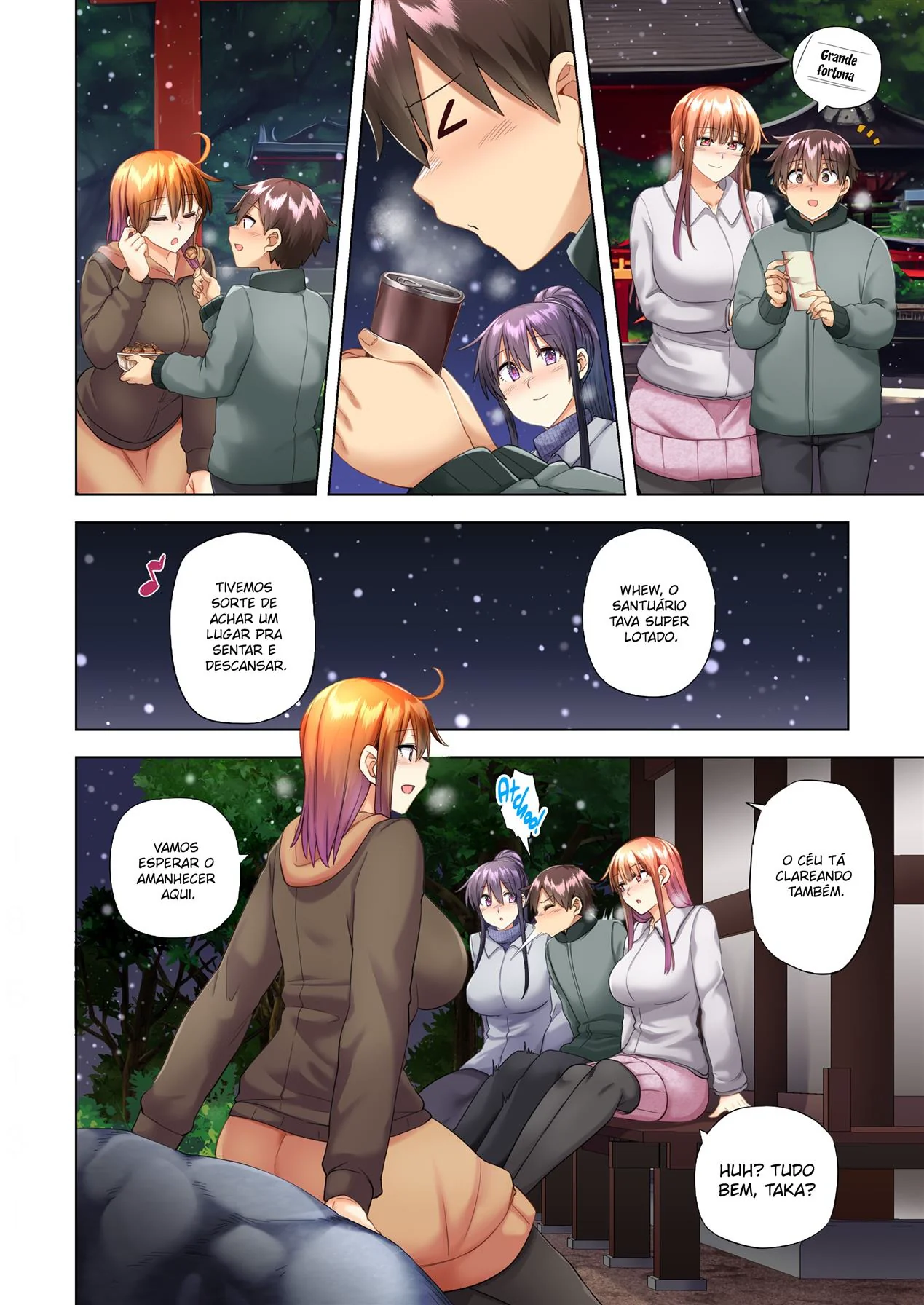 Ano Novo com Piranhas Fogosas: Orgia na Casa de Taka em Hentai HQ