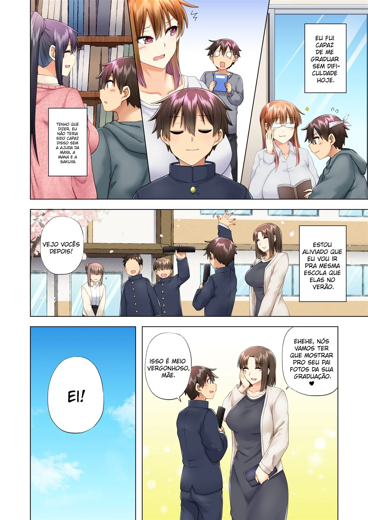 Noite de Karaokê com as Piranhas da Irmã – Yui, Sakuya, e Maya Desejam a Rola do Irmão Sortudo” em Hentai HQ