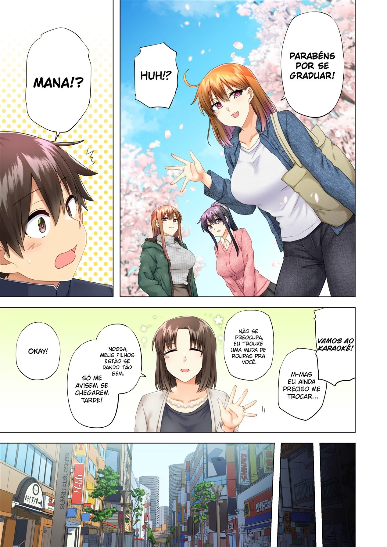 Noite de Karaokê com as Piranhas da Irmã – Yui, Sakuya, e Maya Desejam a Rola do Irmão Sortudo” em Hentai HQ