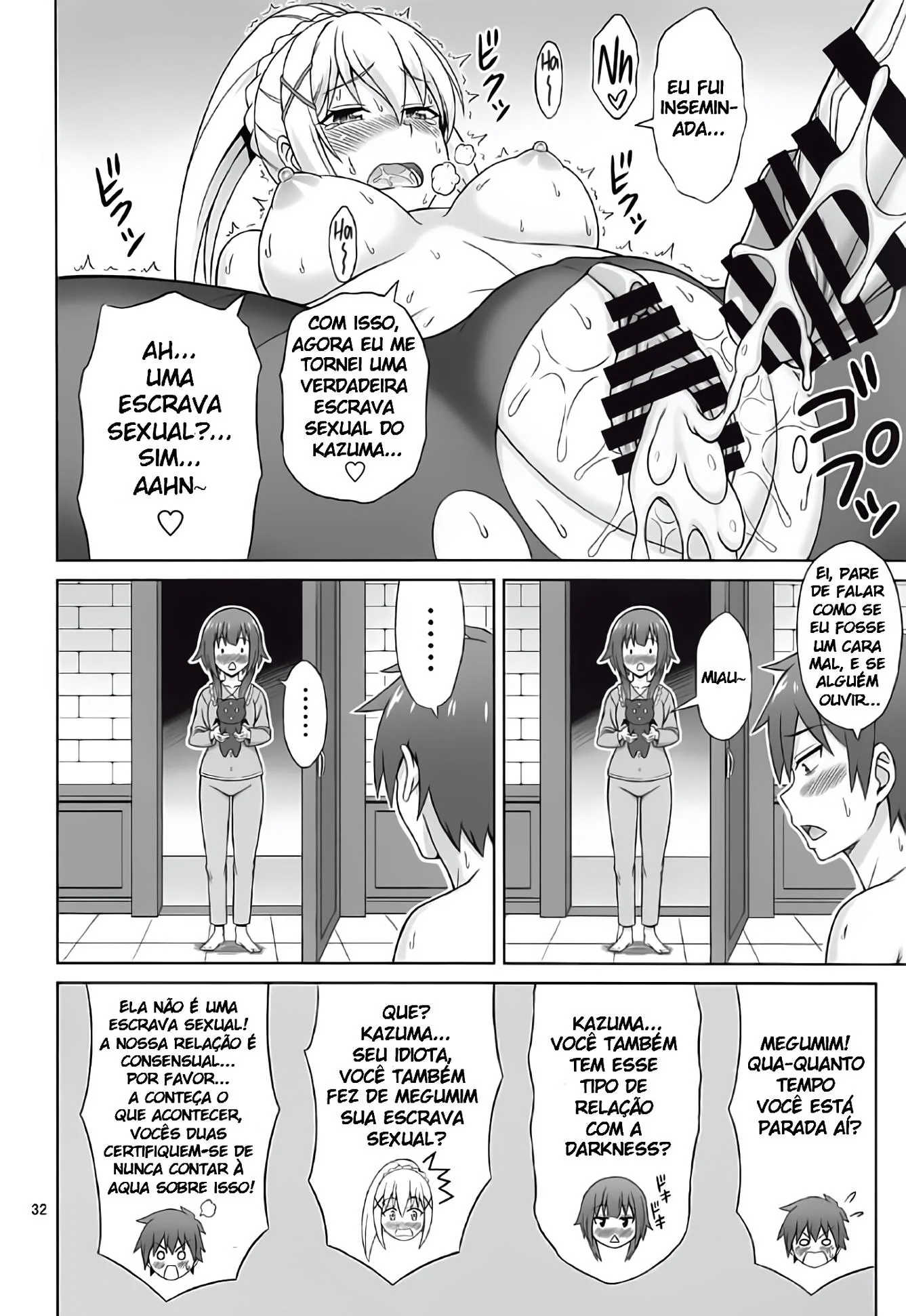 Aqua Bêbada Quer Dar, Mas Kazuma Não Quer Saber