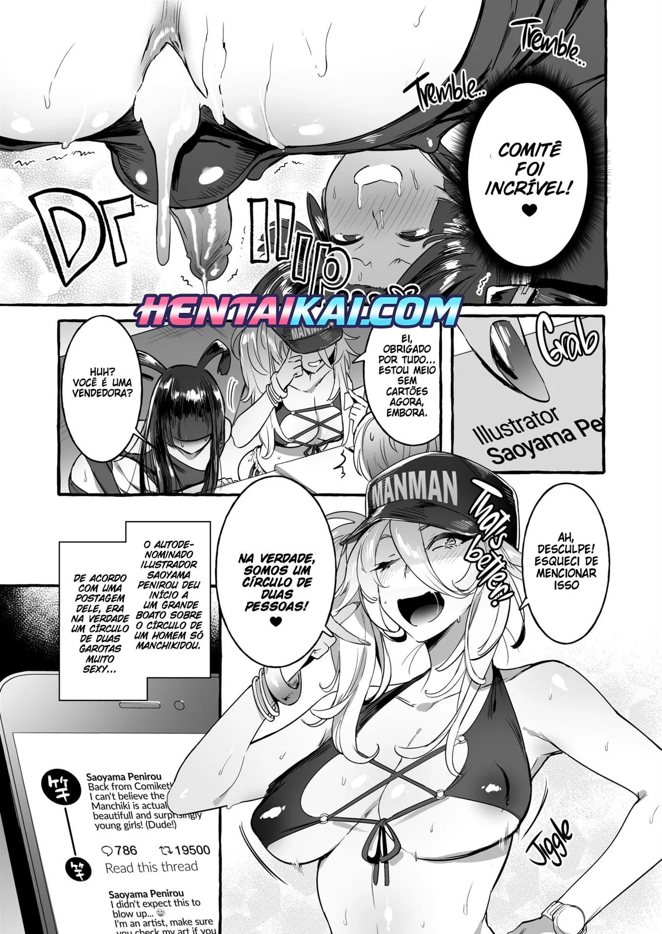 Ensaio Sensual – Putaria de Futanaris em Hentai HQ Brasileiro