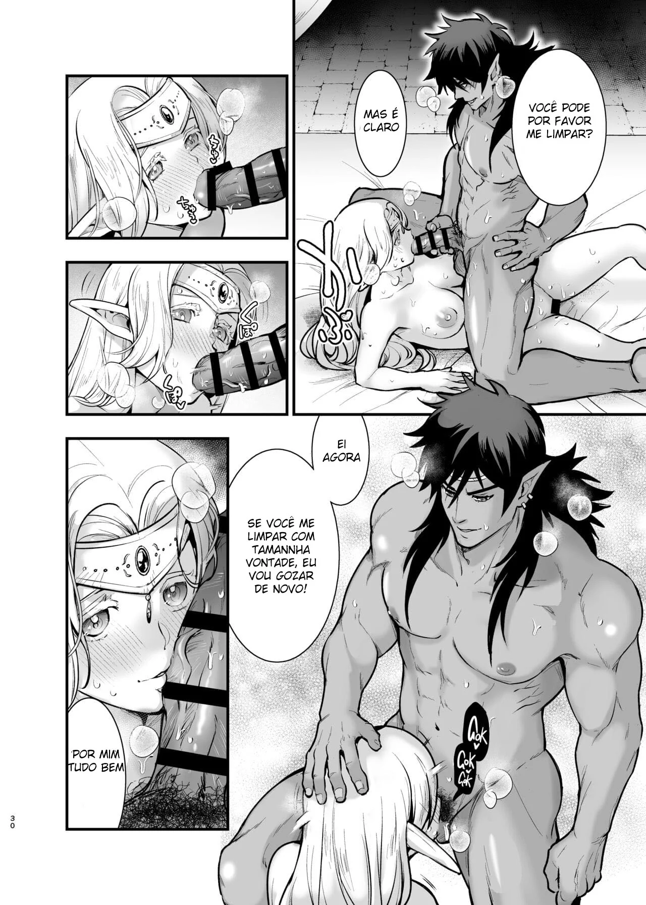 Orc e Elfa – Casamento e Muito Tesão em HQ de Hentai Brasileiro