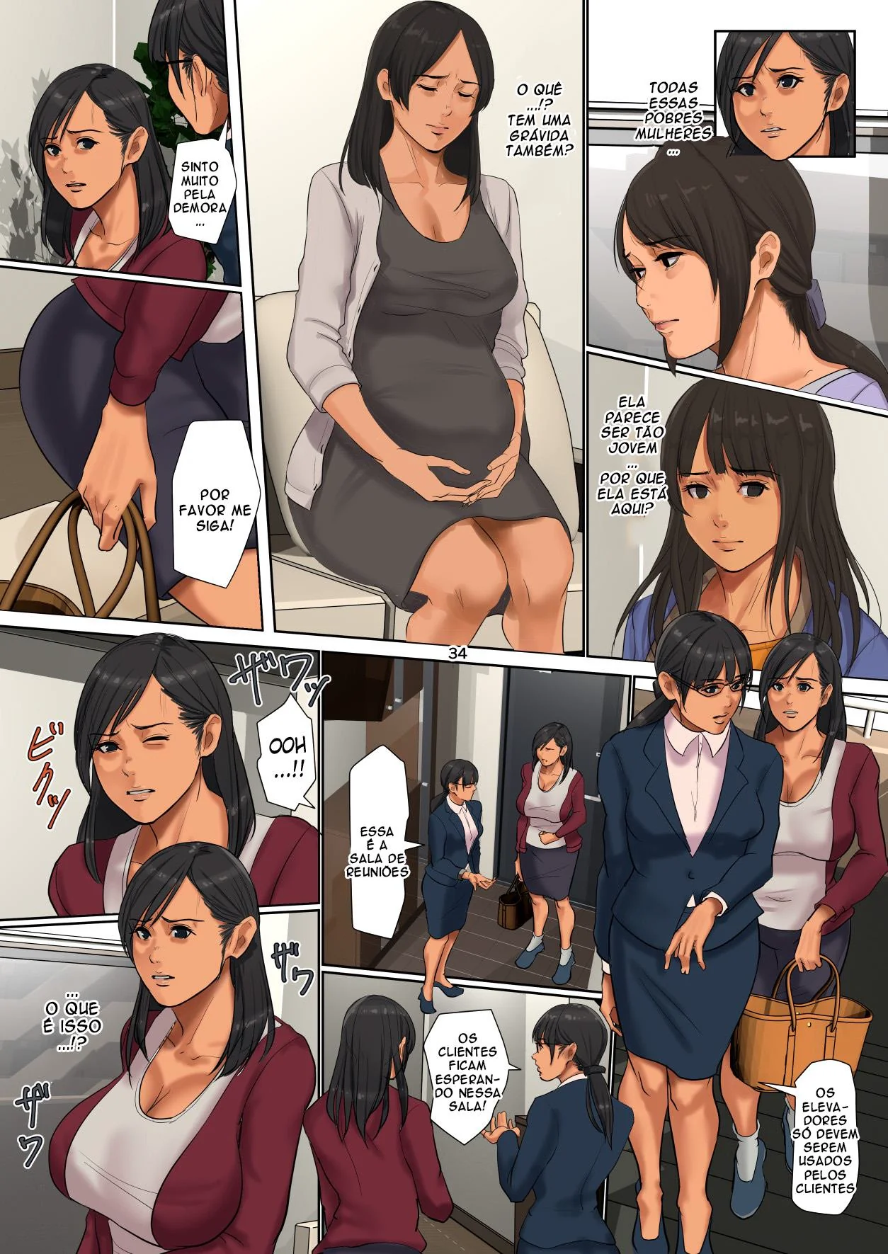 Pervertida da Bunda Grande metendo com o colegial pirocudo em Hentai HQ Brasileiro
