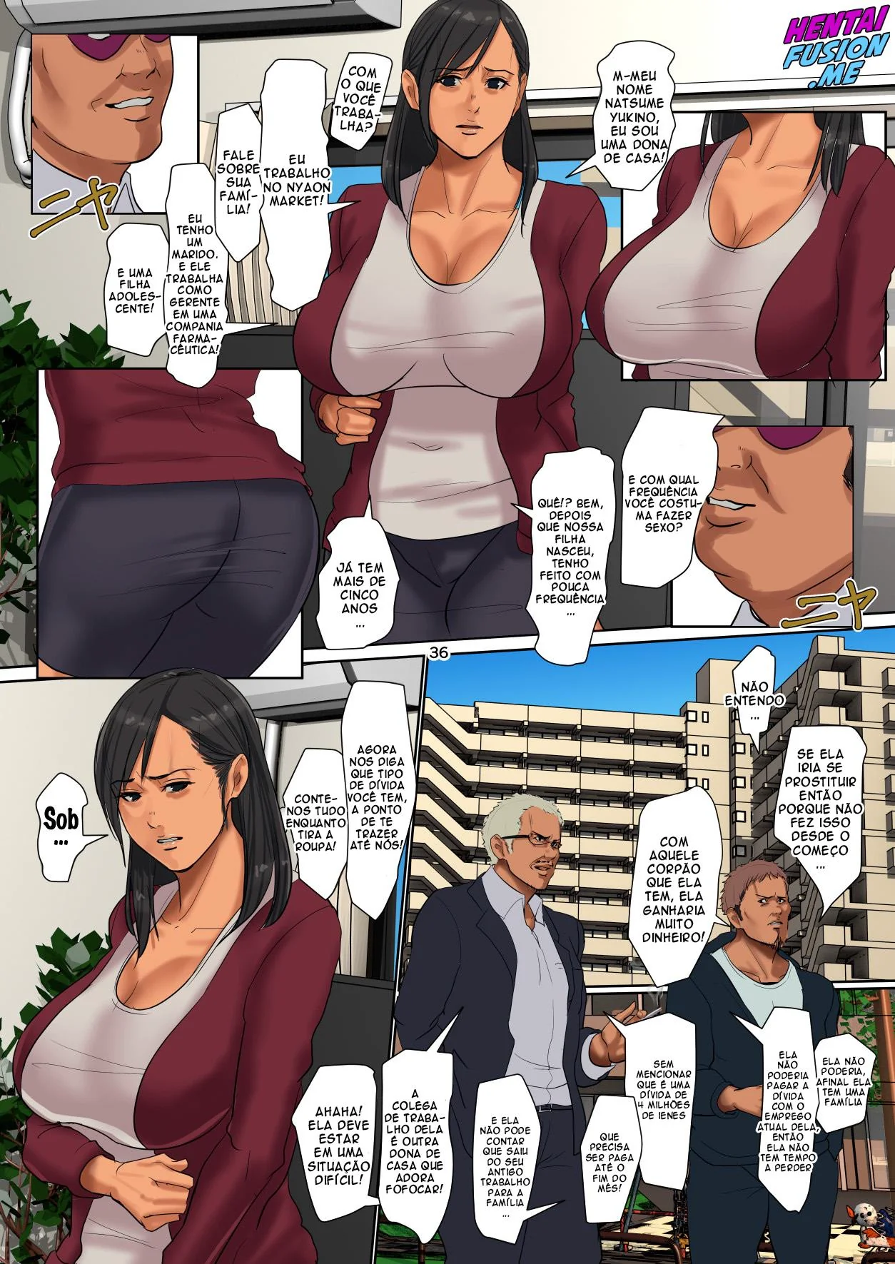Pervertida da Bunda Grande metendo com o colegial pirocudo em Hentai HQ Brasileiro
