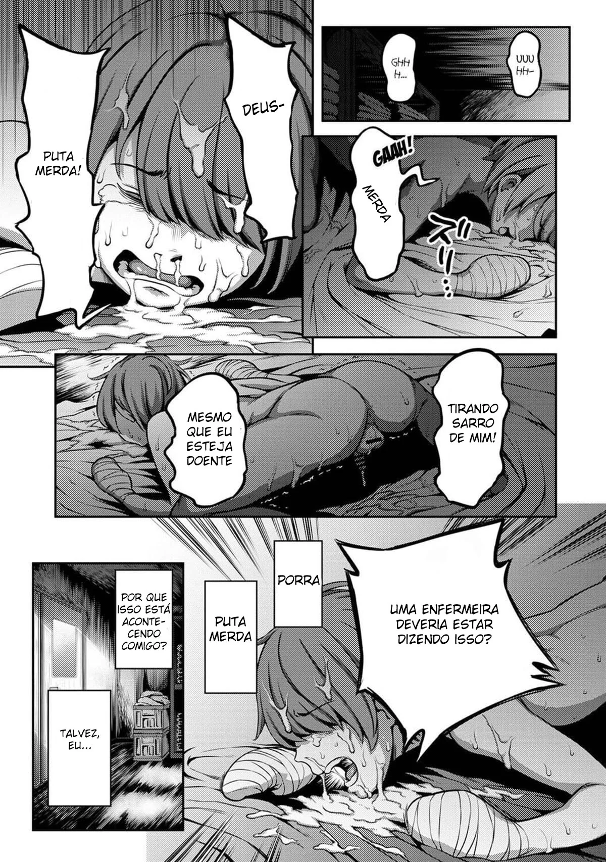 Enfermeira Piranha alivia a Dor nas Bolas de Yamada – HQ Hentai Brasileiro