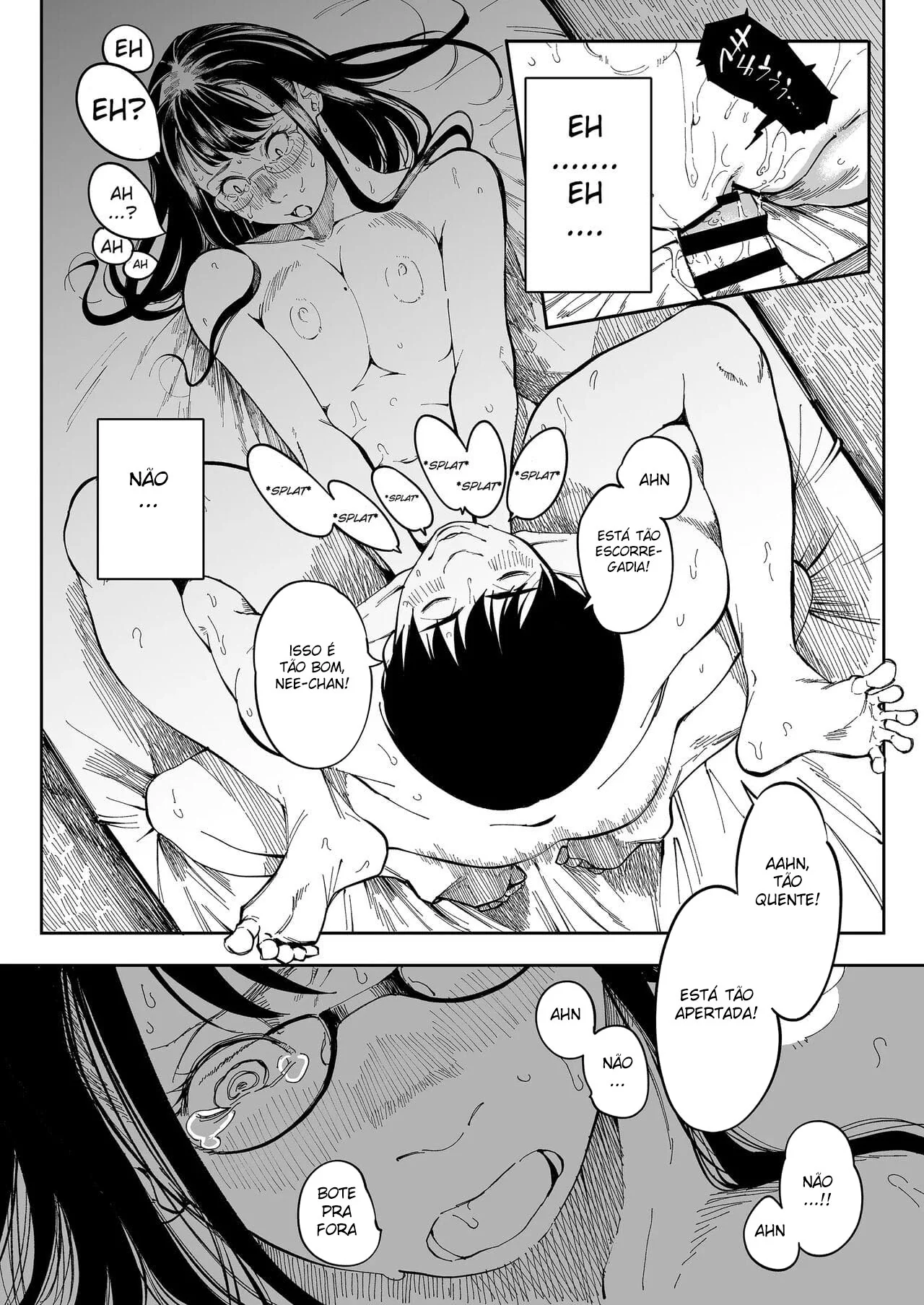 Chantageando a Camgirl Safada: Sacanagem em Família Hentai HQ