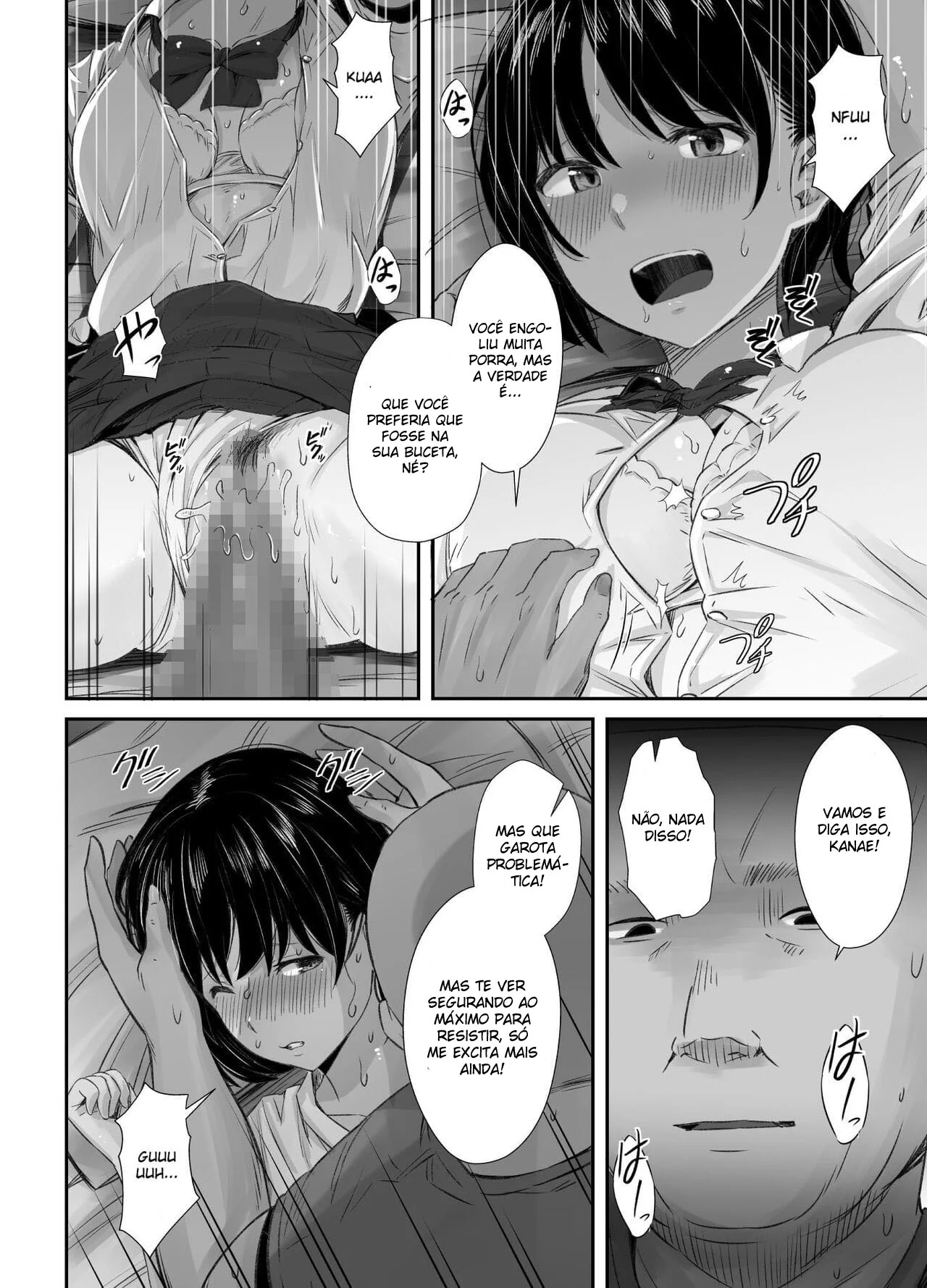 A Aluna Piranha da Escola Dando em Tudo que é Canto para o Professor Tarado em Hentai HQ Brasileiro