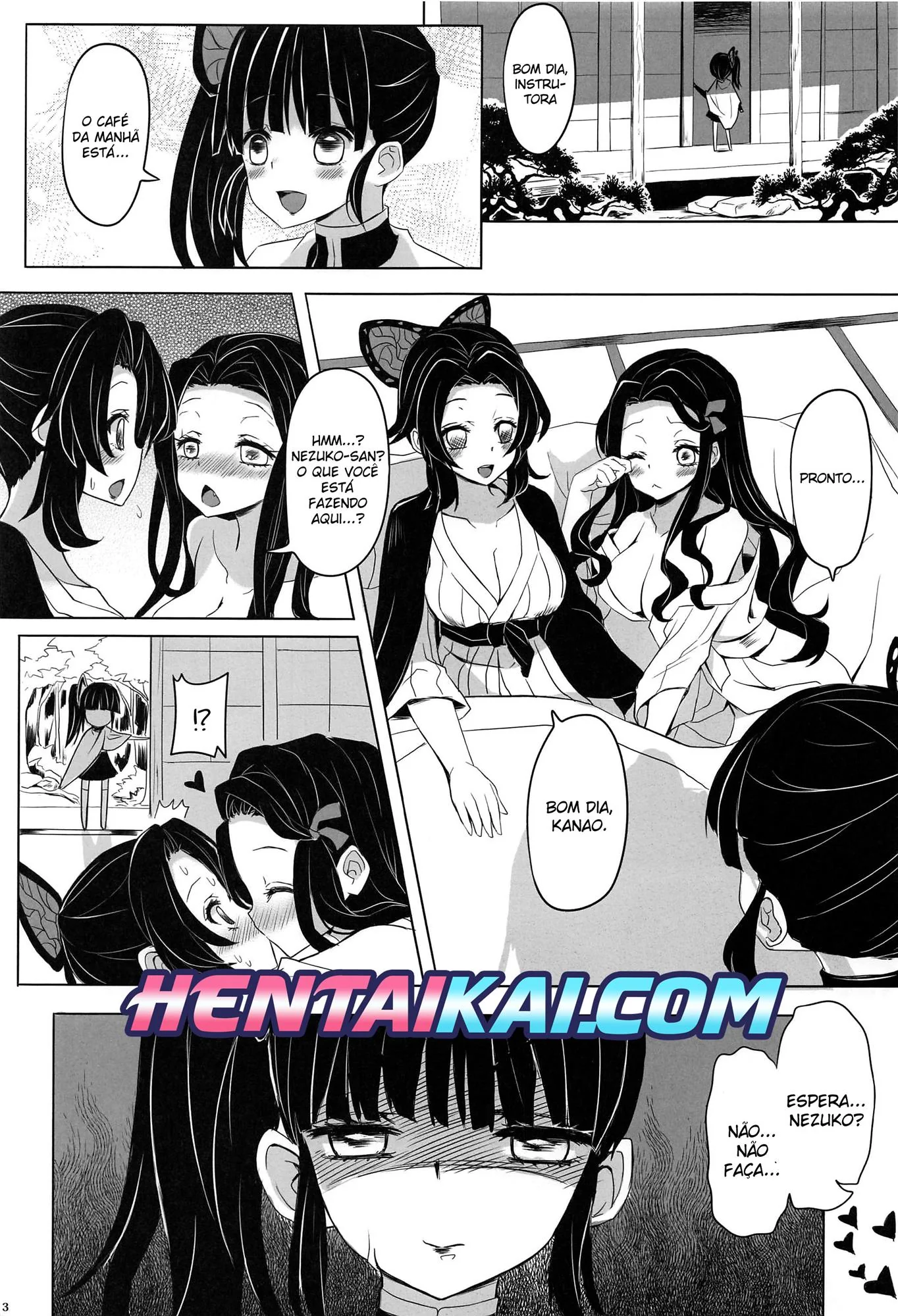 A Transformação de Nezuko: Sexo Lésbico e Putaria