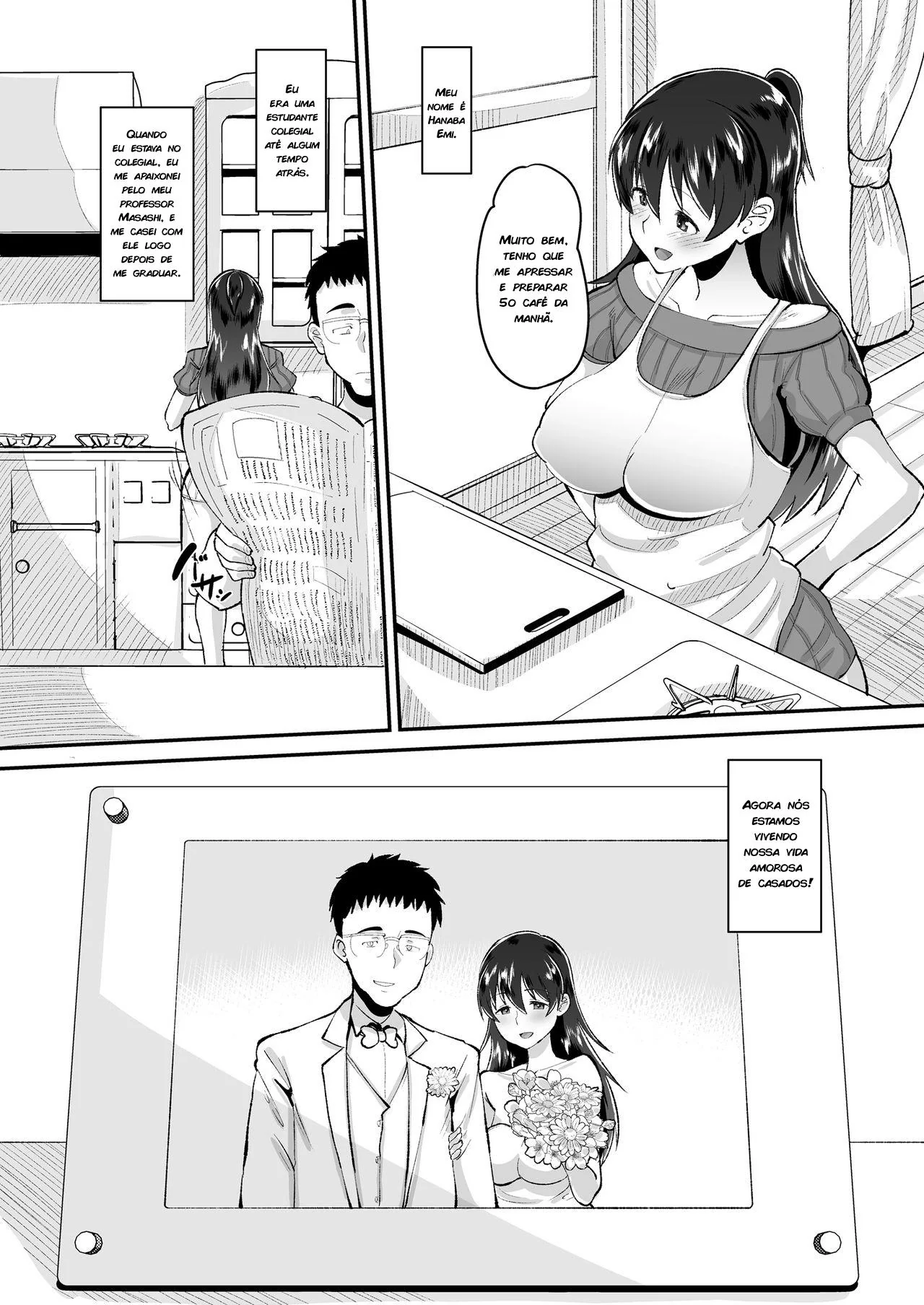 Sogra Piranha Seduzindo a Nora Gostosa em Hentai HQ Brasileiro