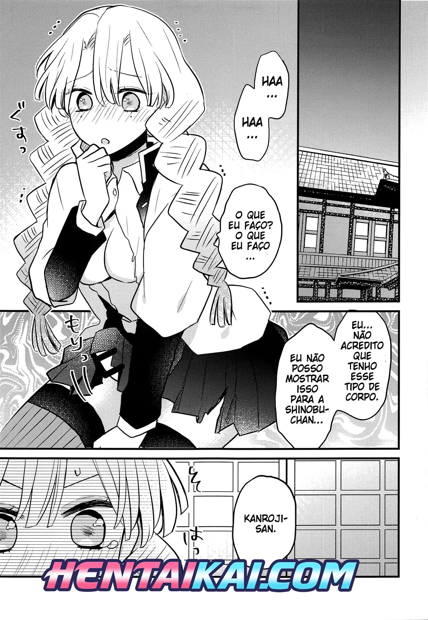 Mitsuri-chan com uma futanari safada e com a rola gostosa