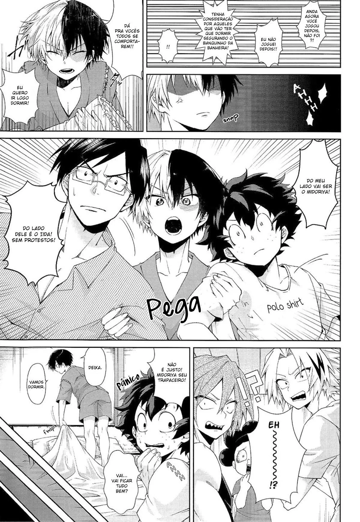 Orgia entre os garotos da academia UA para conseguir o Todoroki geladinho no Boku no Hero Hentai HQ Brasileiro