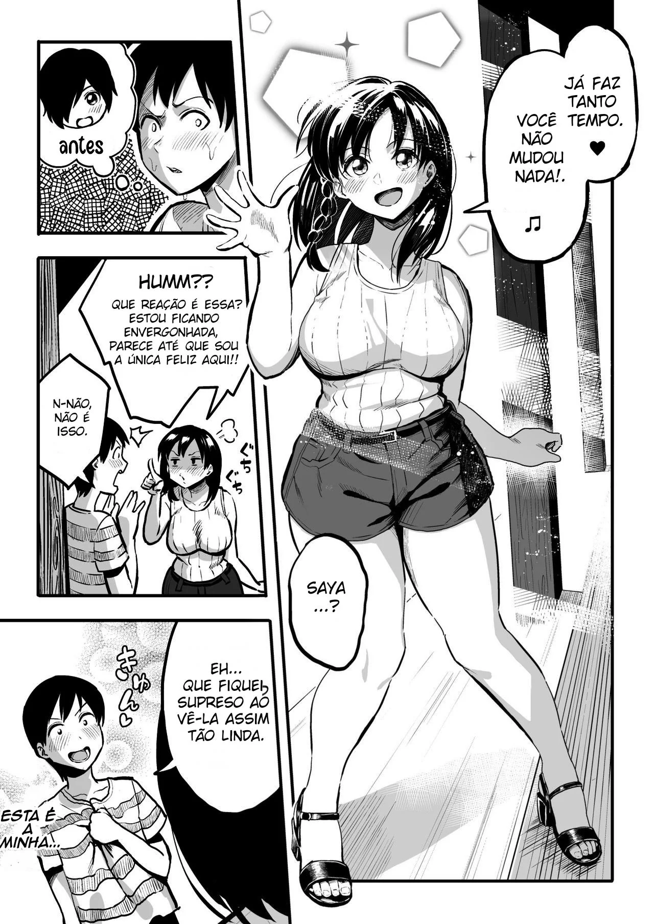 Sonico realizando os fetishes do namorado em HQ Brasileiro