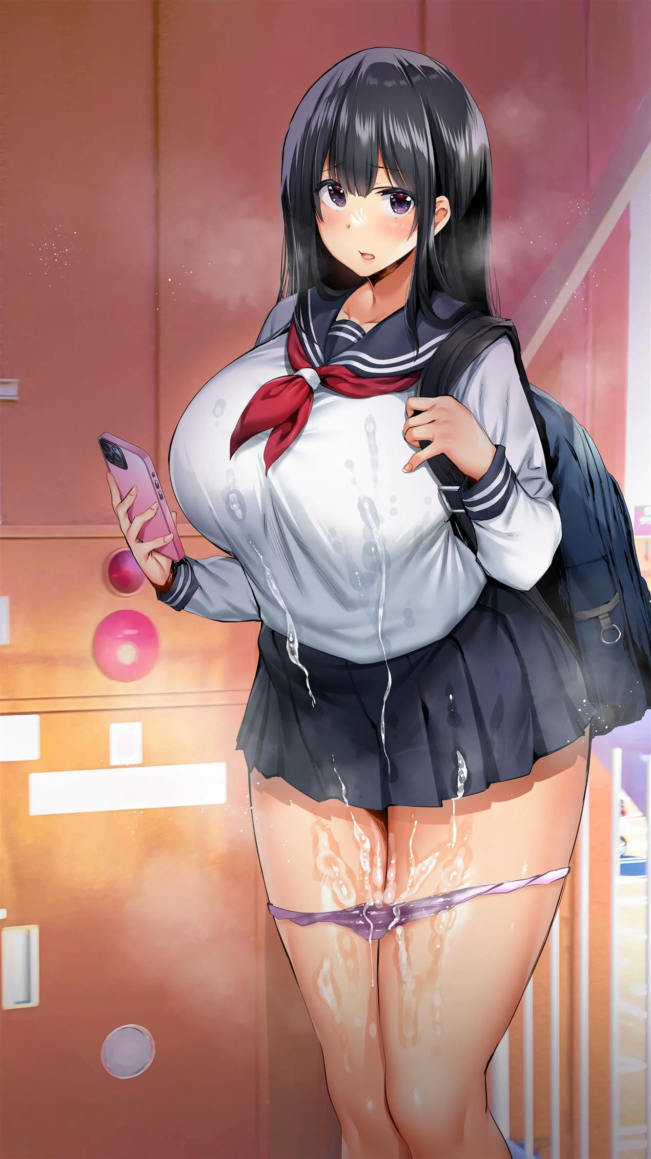 Pai de família dando um trato na colegial Mei em Hentai HQ