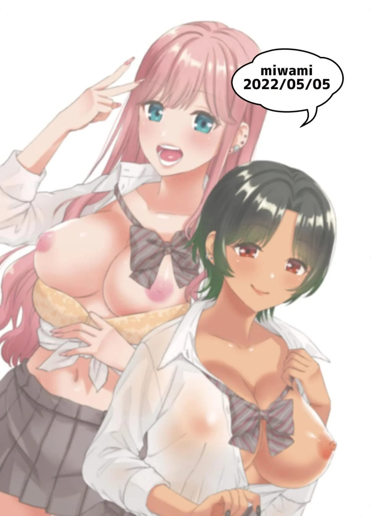 Yamada e as Piranhas da Escola – Oferecendo a Rola para Duas Safadas em Hentai HQ