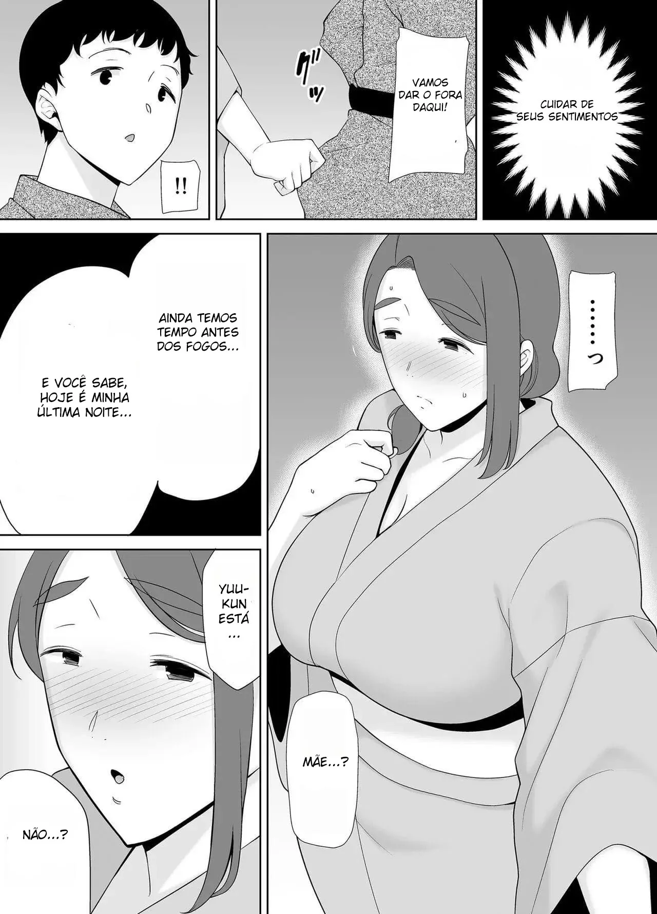 Amor de mãe: Yuu-kun e sua piranha safada em hentai HQ brasileiro