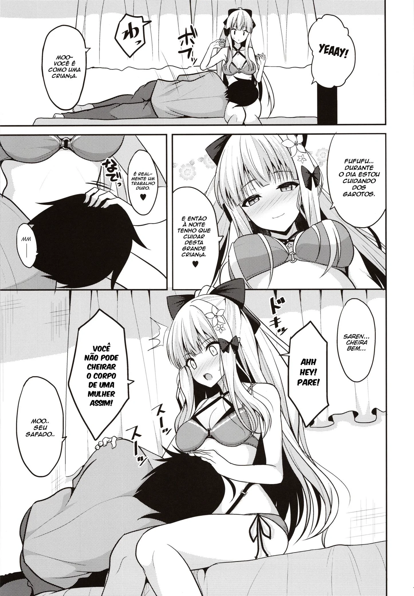 Mamãe Gostosa Satisfaz Seu Mestre Bebê em Treinos Safados – Hentai HQ Brasileiro