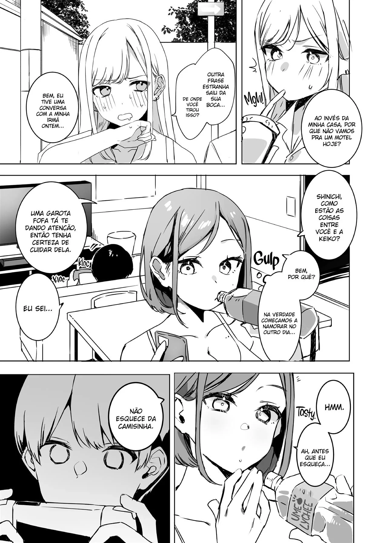 Sonico realizando os fetishes do namorado em HQ Brasileiro