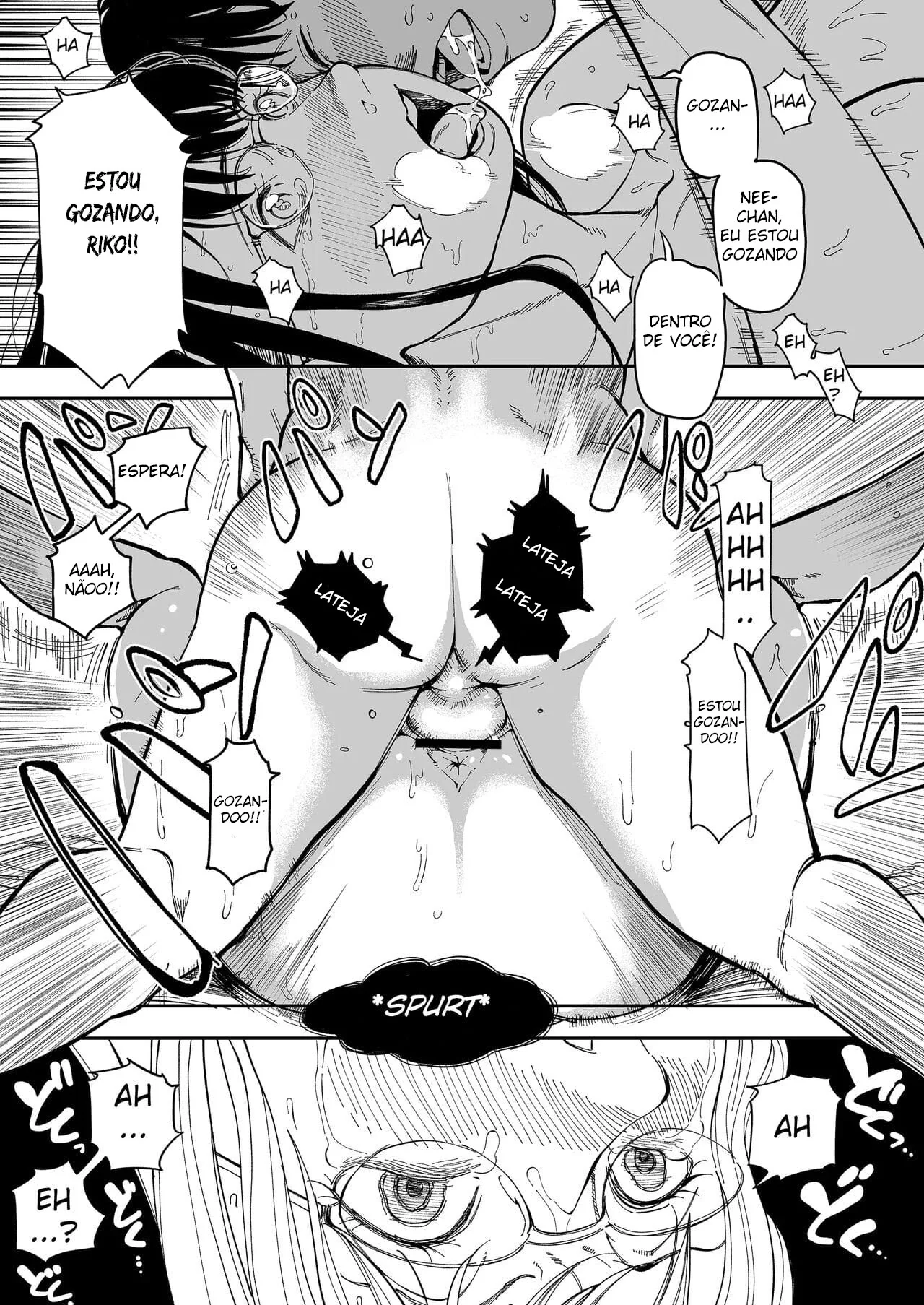Chantageando a Camgirl Safada: Sacanagem em Família Hentai HQ