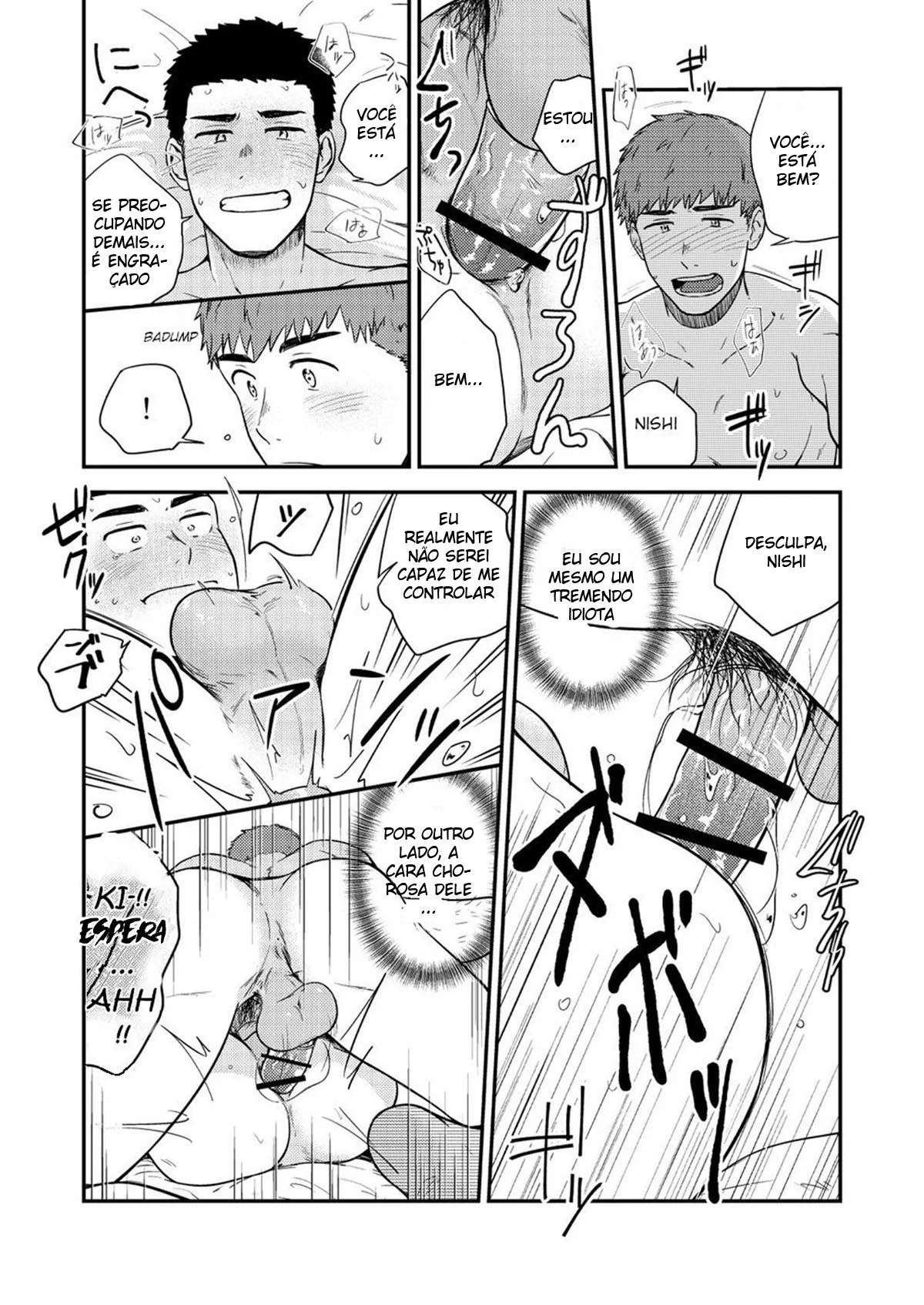 Amizade Colorida: Kimura e Nishi em Hentai Yaoi Em HQ Brasileiro