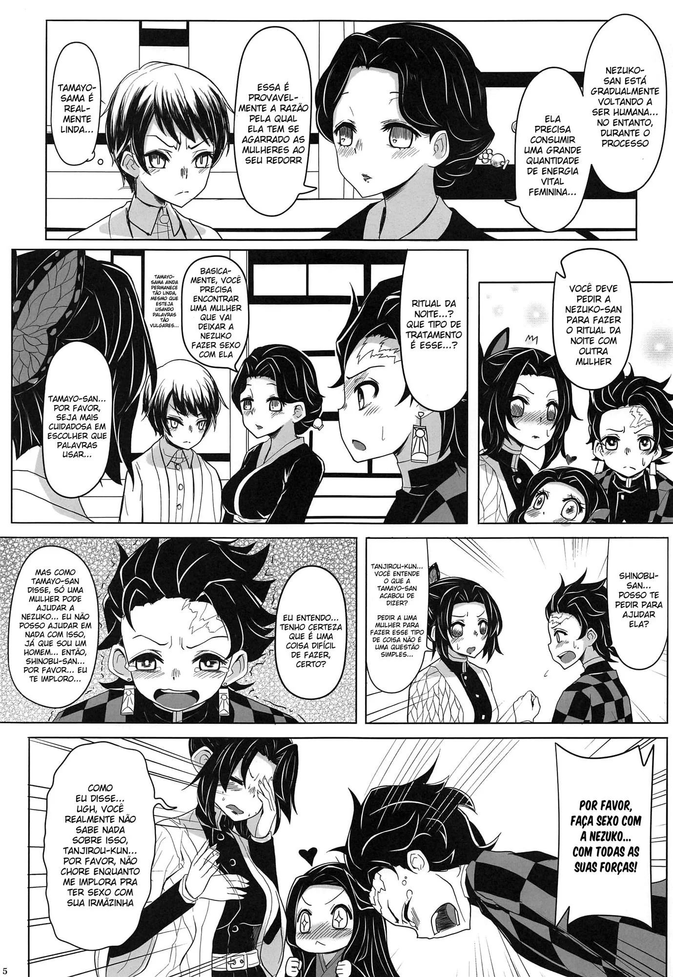 A Transformação de Nezuko: Sexo Lésbico e Putaria