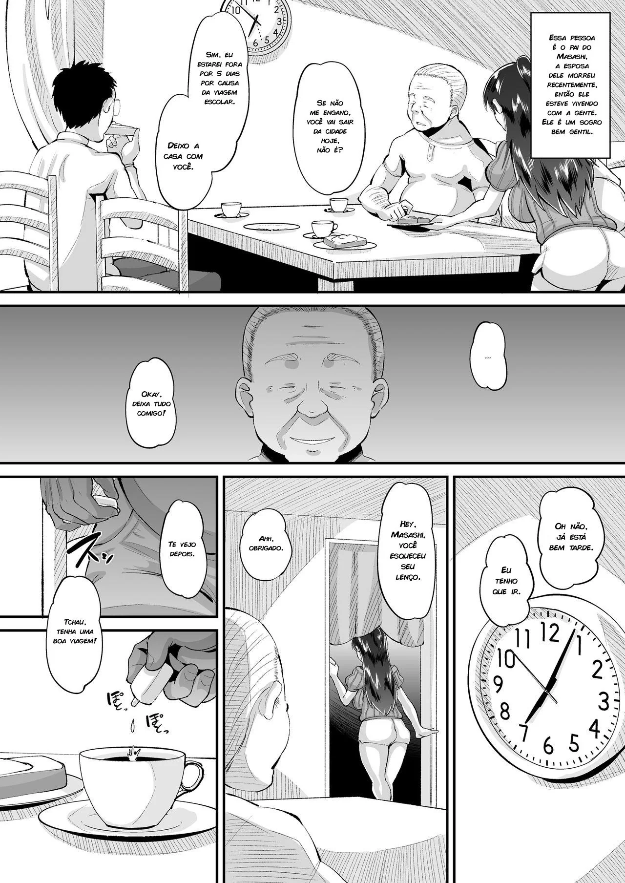 Sogra Piranha Seduzindo a Nora Gostosa em Hentai HQ Brasileiro
