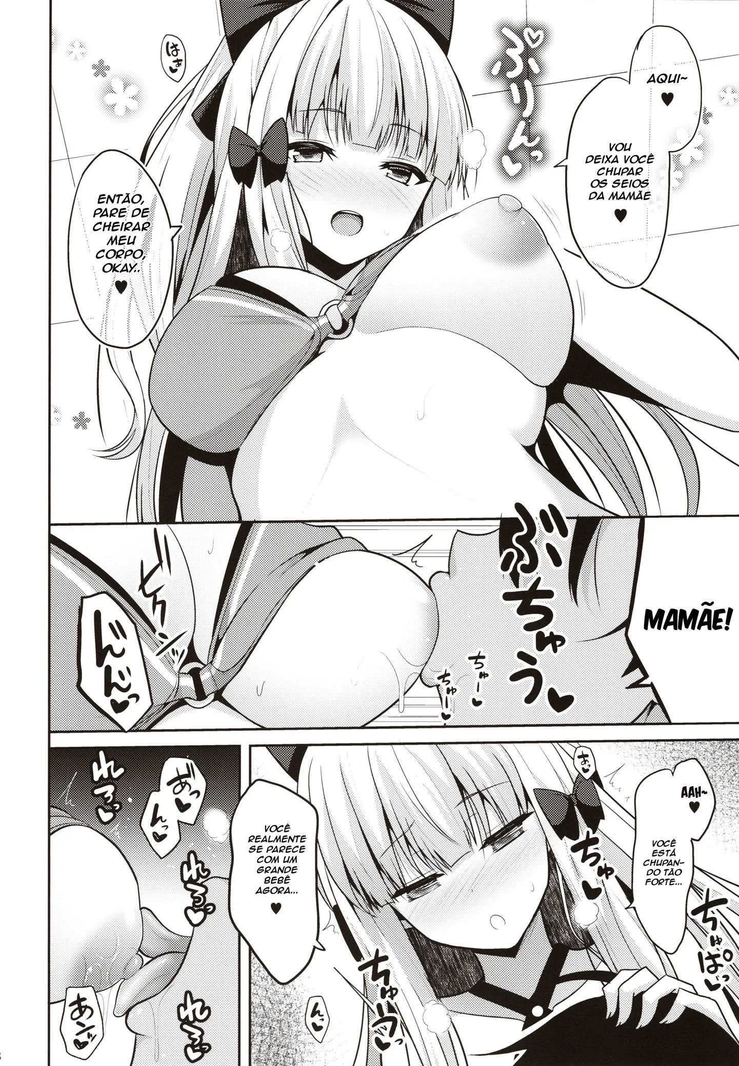 Mamãe Gostosa Satisfaz Seu Mestre Bebê em Treinos Safados – Hentai HQ Brasileiro
