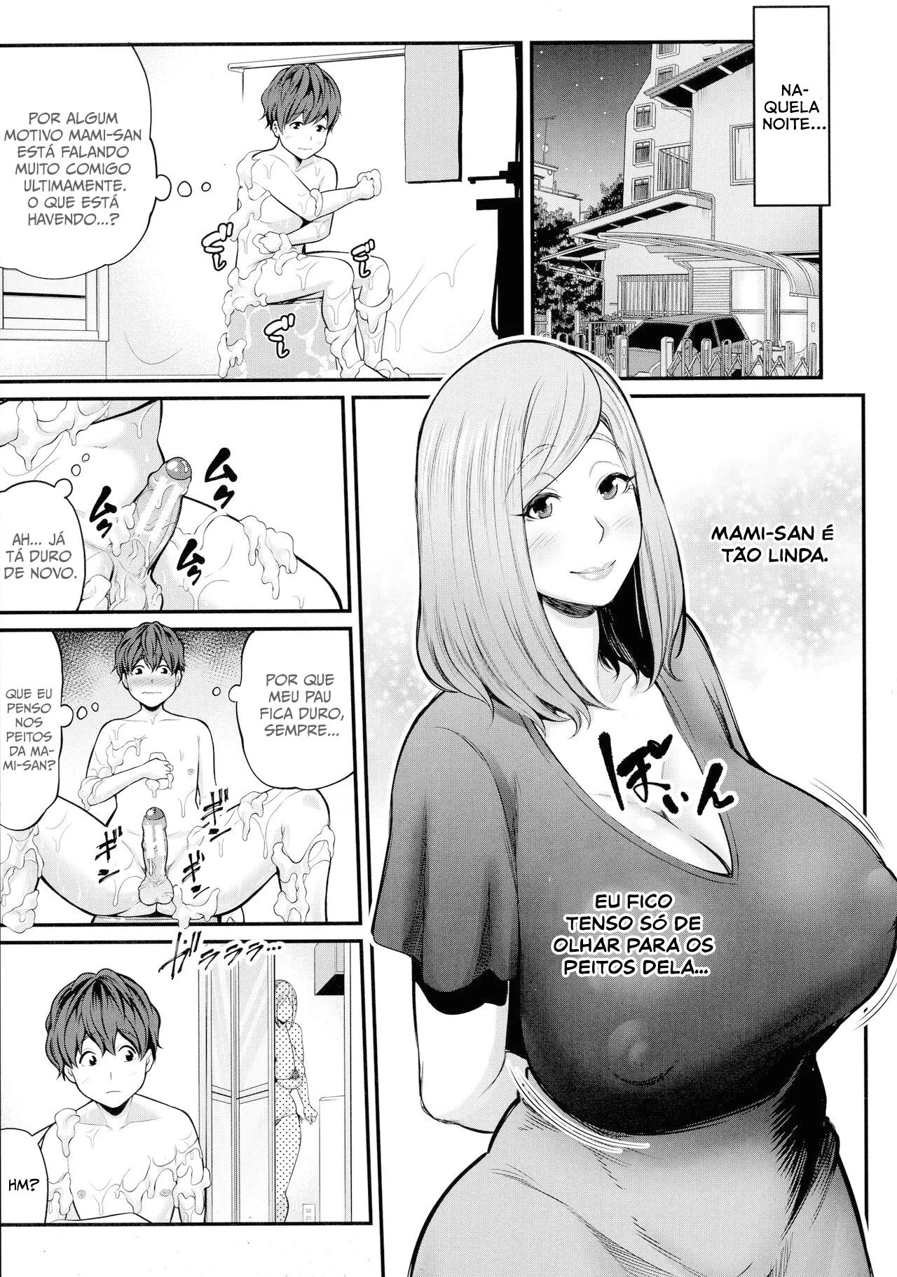 Mami Provocando seu Enteado com Sua Buceta Molhada – Hentai MILF em HQ Brasileiro