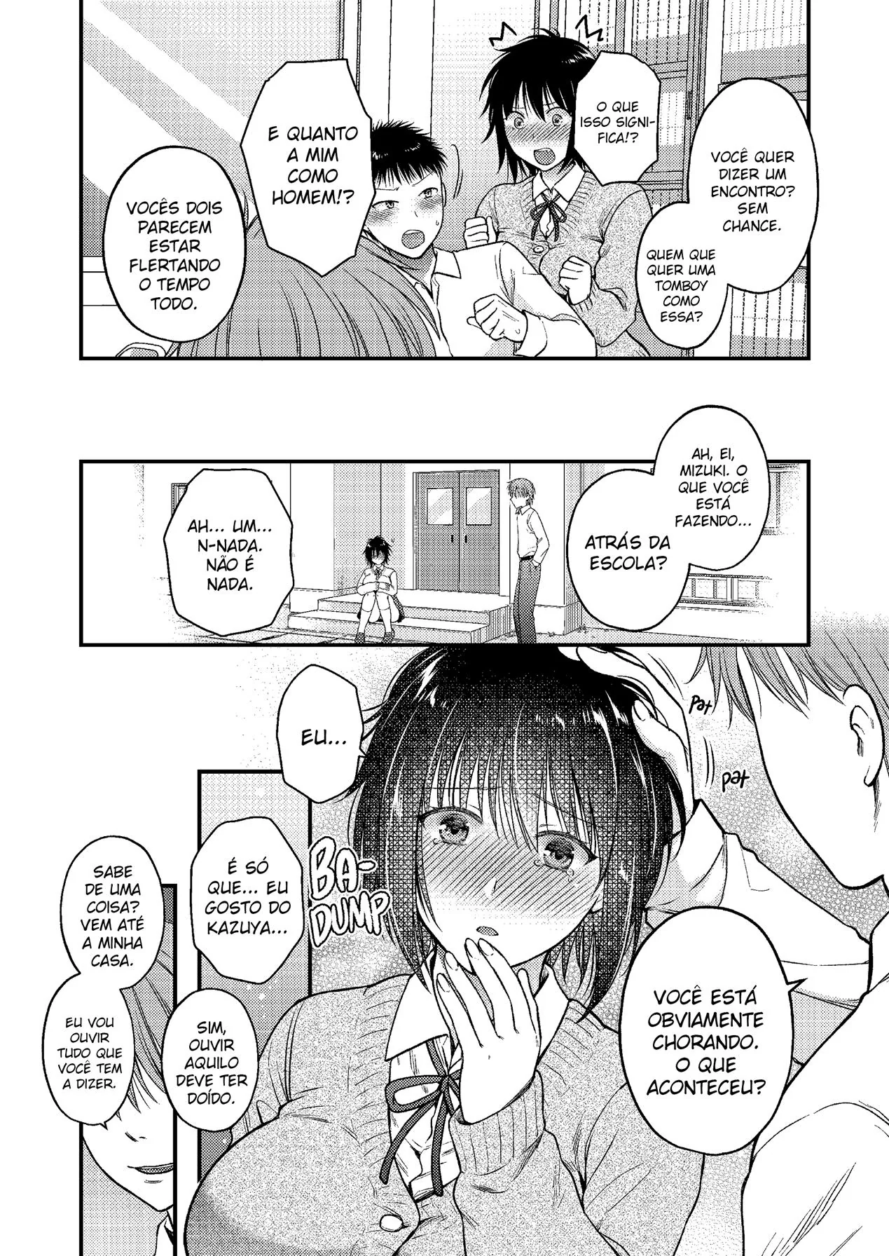 Piranha Fragilizada: Mizuki sendo Enrabada por um Amigo Desleal em Hentai HQ Brasileiro