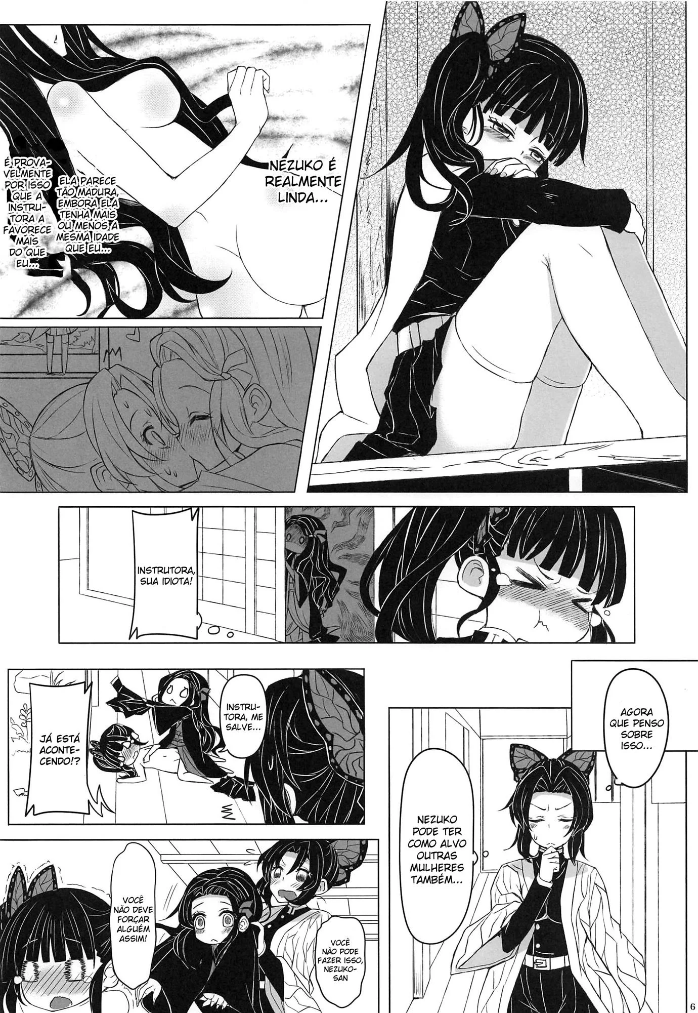 A Transformação de Nezuko: Sexo Lésbico e Putaria