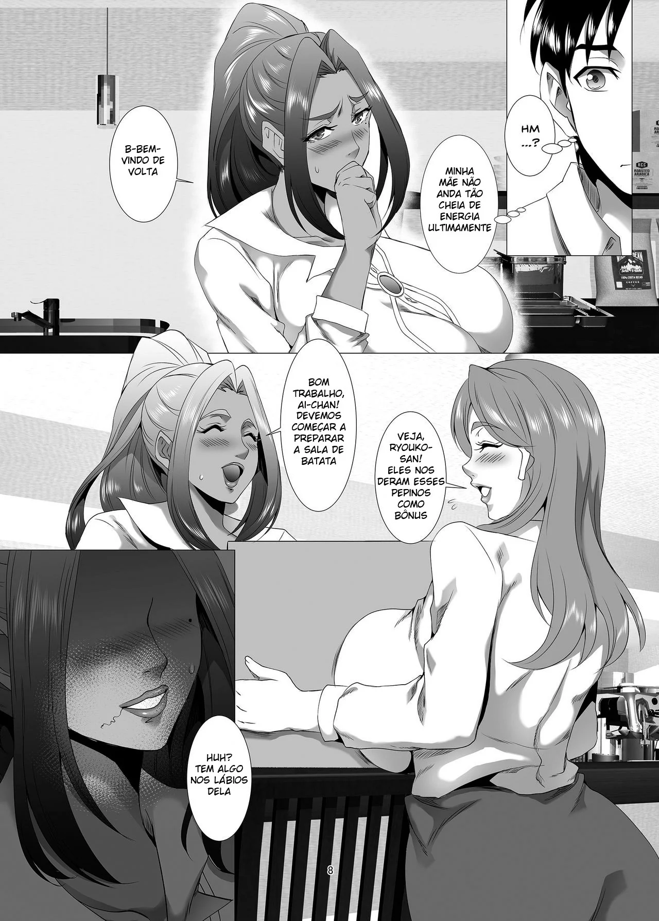 Fodendo a MILF Viúva e a Mãe do Amigo – Hentai HQ Brasileiro