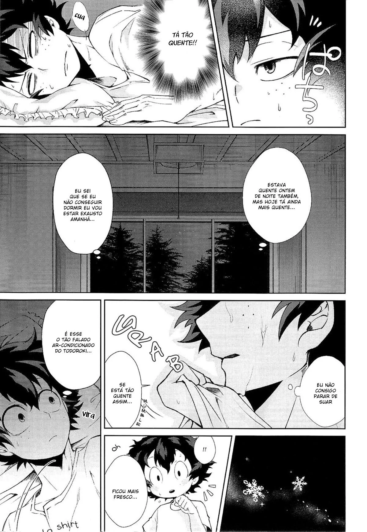Orgia entre os garotos da academia UA para conseguir o Todoroki geladinho no Boku no Hero Hentai HQ Brasileiro