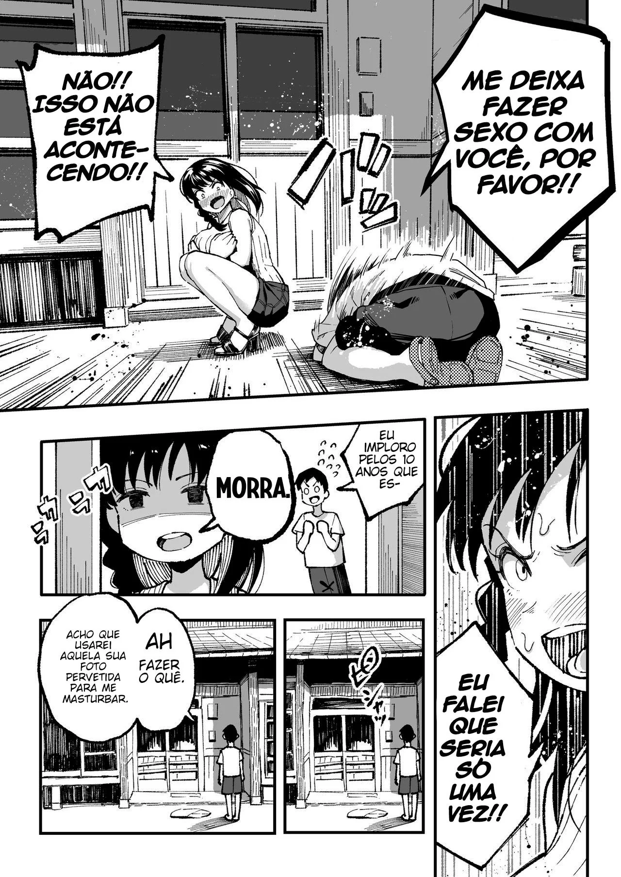 Piranha da Livraria Sedenta por Pica: A Bibliotecária Tarada e o Leitor Safado em Hentai HQ Brasileiro