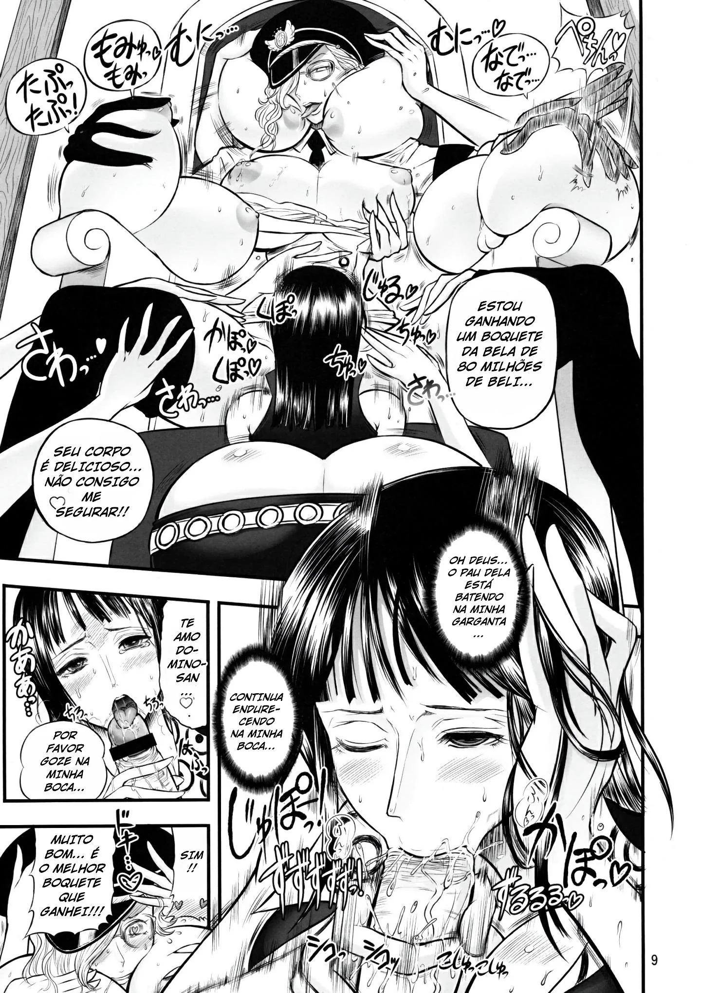 Robin piranha é dominada por futanaris pirocudas em Impel Down – One Piece Hentai HQ Brasileiro