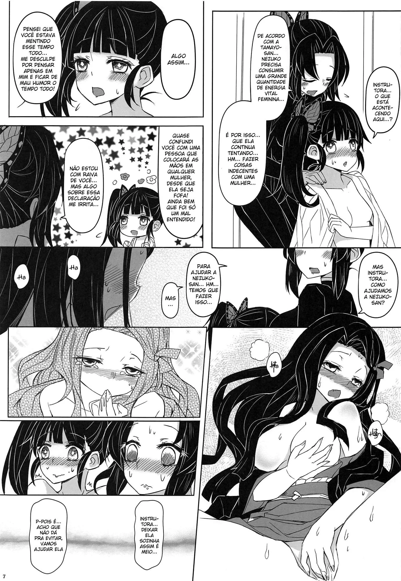A Transformação de Nezuko: Sexo Lésbico e Putaria