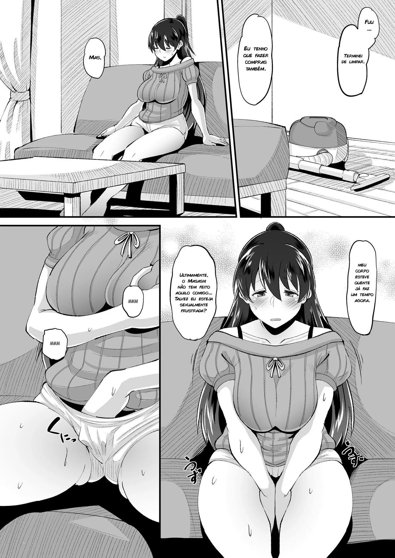 Sogra Piranha Seduzindo a Nora Gostosa em Hentai HQ Brasileiro