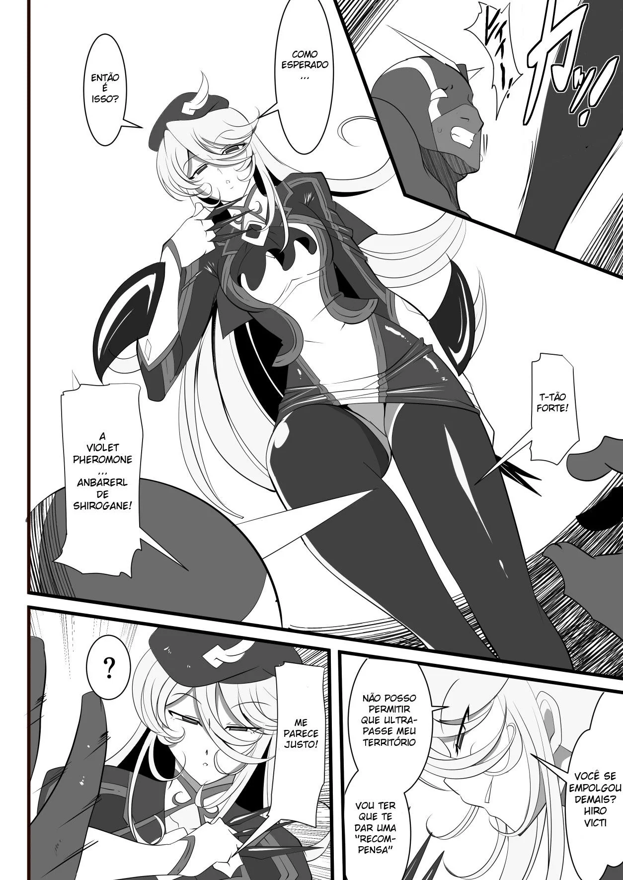 Anbarerl, a piranha superior dando sua buceta para vários caras maduros em HQ brasileira de hentai