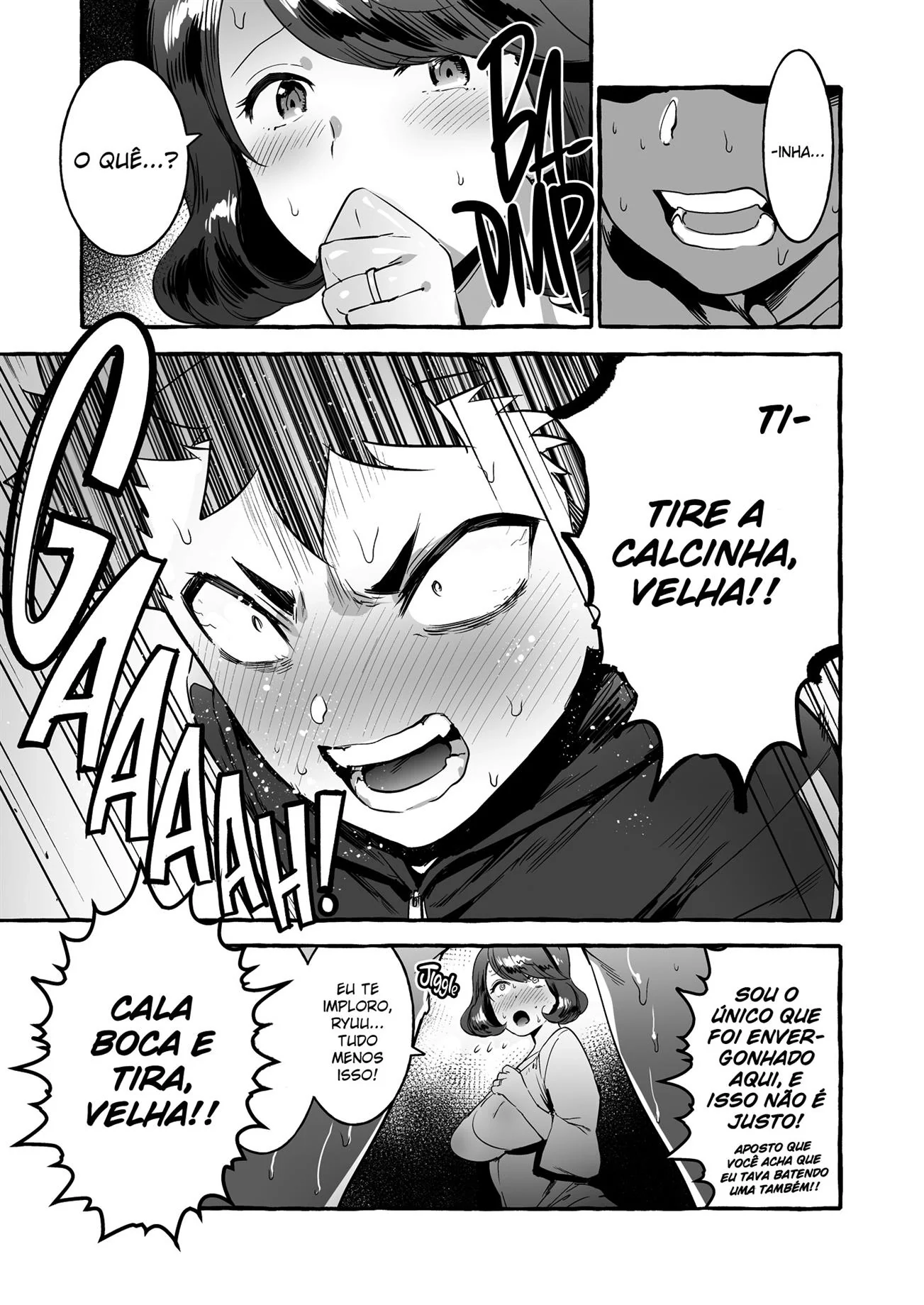 Pervertida da Bunda Grande metendo com o colegial pirocudo em Hentai HQ Brasileiro