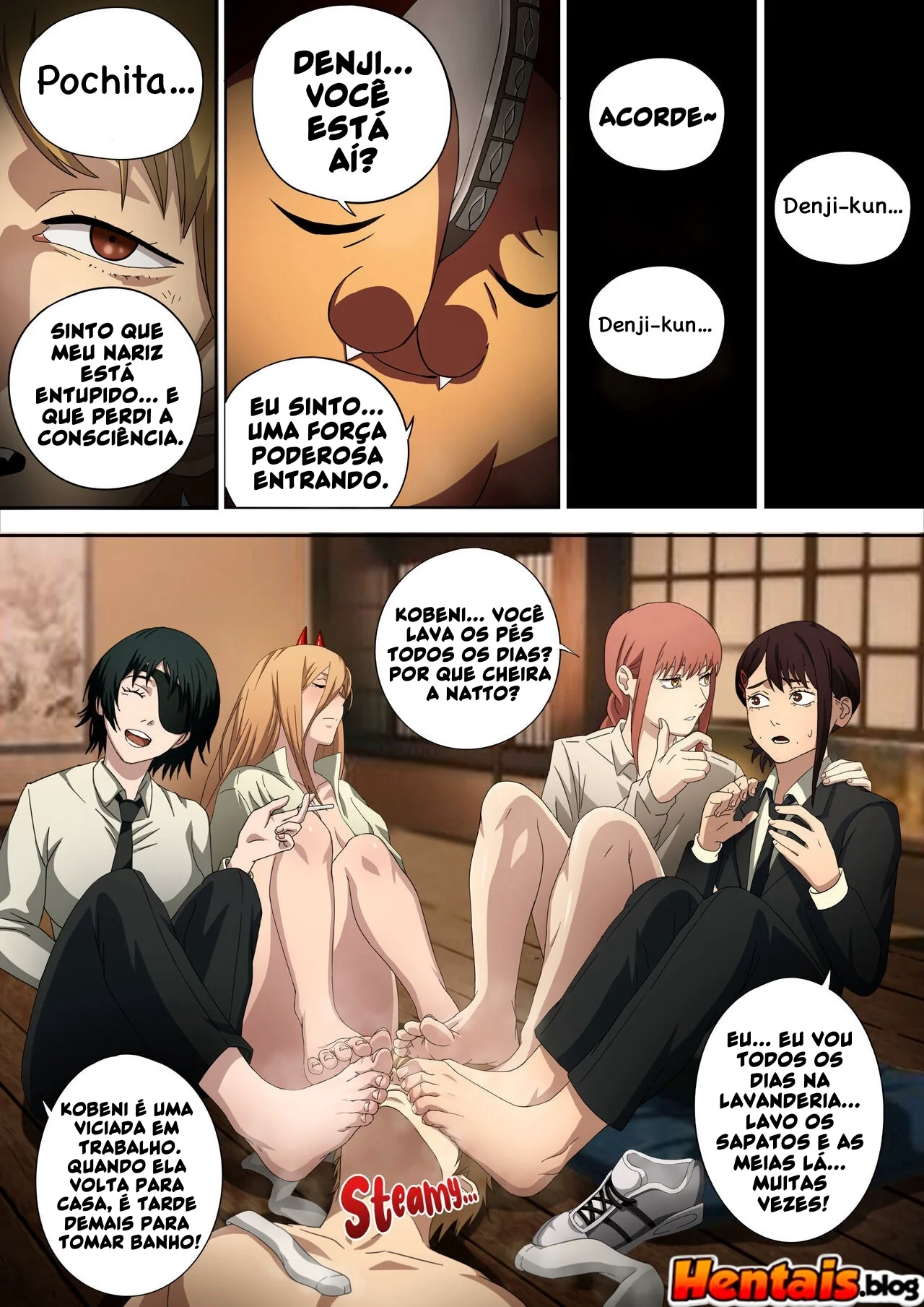 Denji Tarado por Pés – Chainsaw Man Hentai HQ Brasileiro