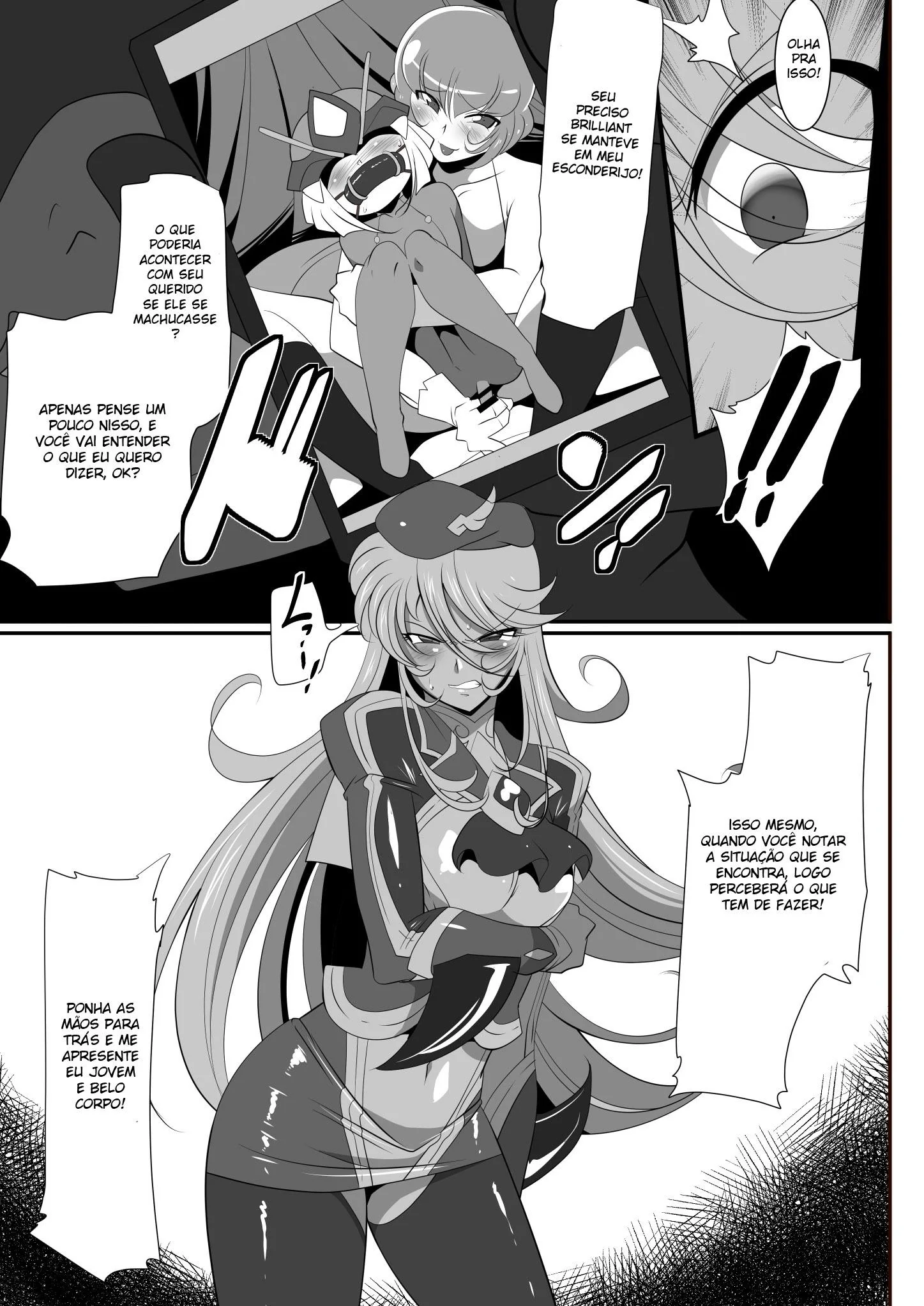 Anbarerl, a piranha superior dando sua buceta para vários caras maduros em HQ brasileira de hentai